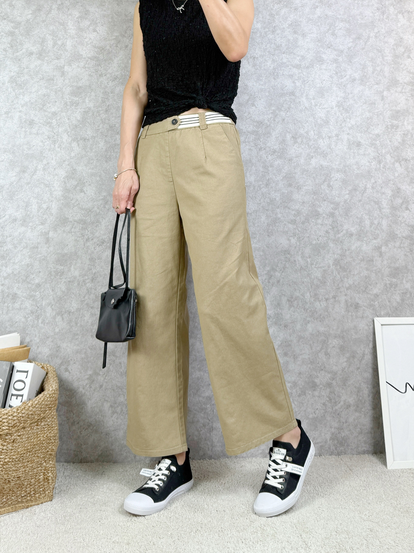 闆娘推薦~就愛褲頭有點不同的舒適寬褲