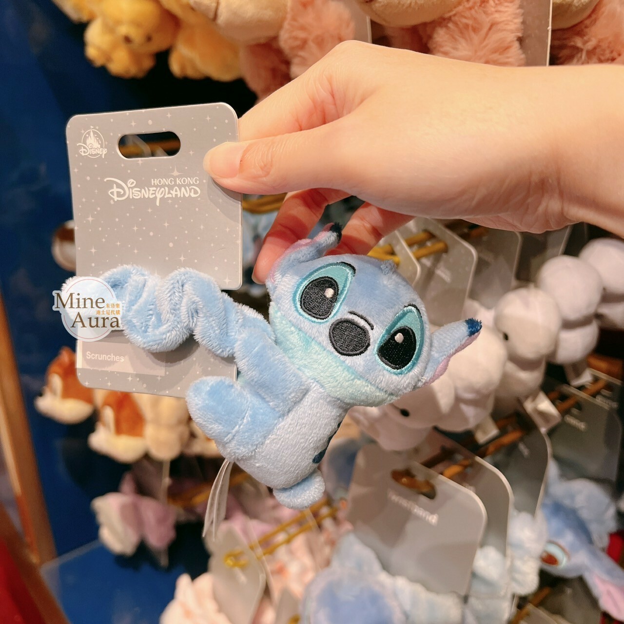 史迪奇 Stitch 絨毛抱抱 造型 髮束 大腸圈 髮飾 星際寶貝 Lilo & Stitch -香港迪士尼樂園