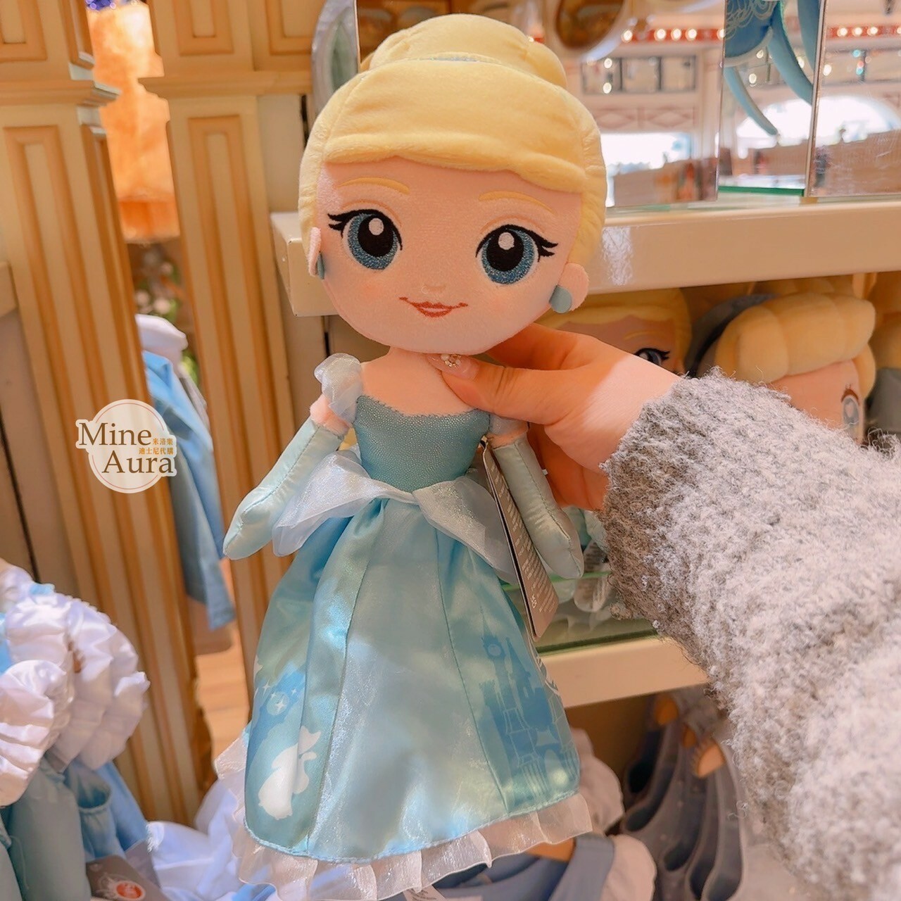 Q版 萌萌臉 仙杜瑞拉 Cinderella 娃娃 玩偶 仙履奇緣 -香港迪士尼樂園
