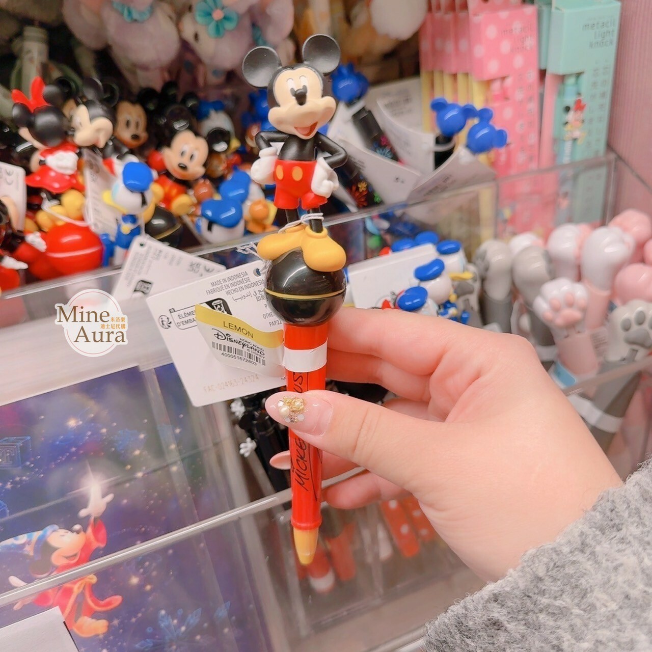 米奇 Mickey 站姿 插腰造型 立體造型 圓珠筆 -香港迪士尼樂園