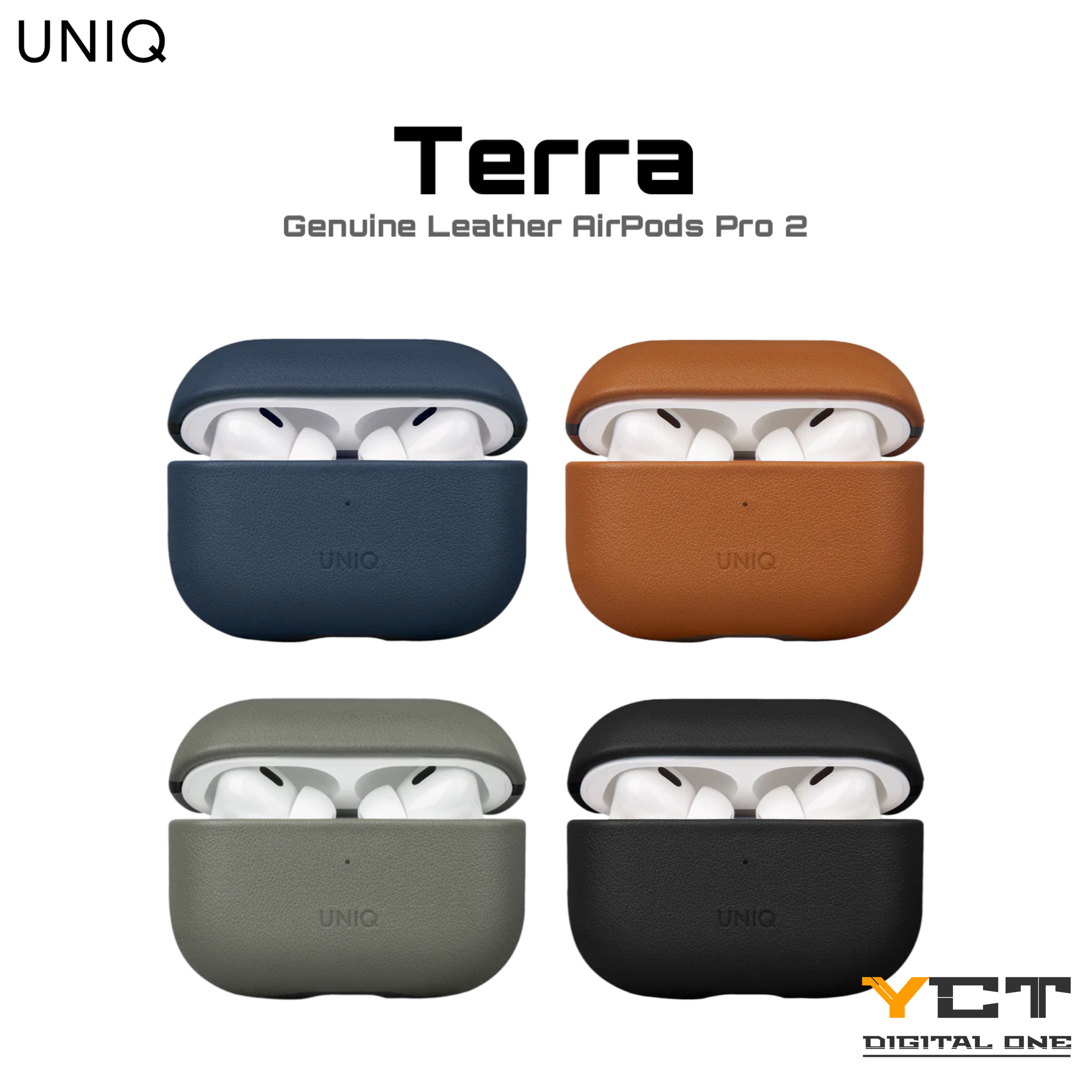 UNIQ Terra Genuine Leather AirPods Pro 2 保護殼