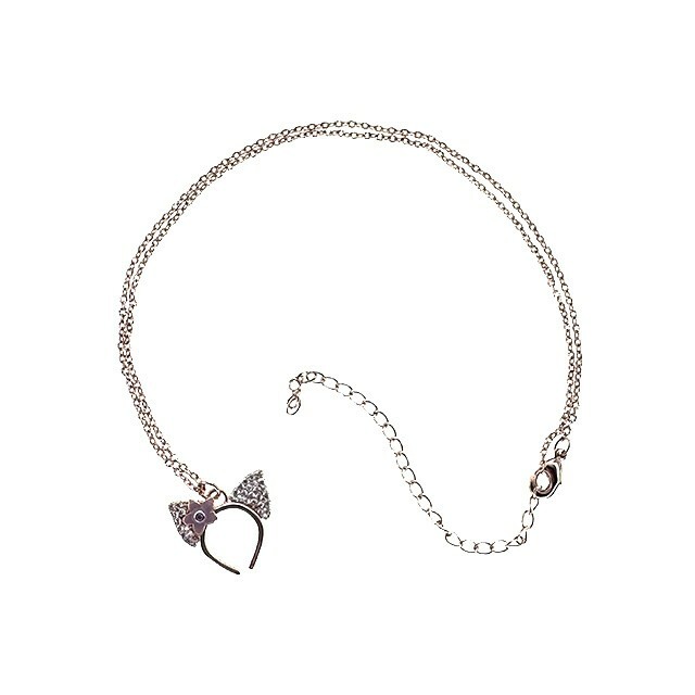 玲娜貝兒 Lina bell 亮鑽 髮圈造型 墜飾 項鍊 首飾 -香港迪士尼樂園