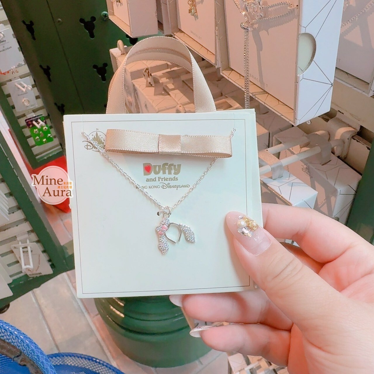 可琦安 餅乾 CookieAnn 亮鑽 髮圈造型 墜飾 項鍊 首飾 -香港迪士尼樂園