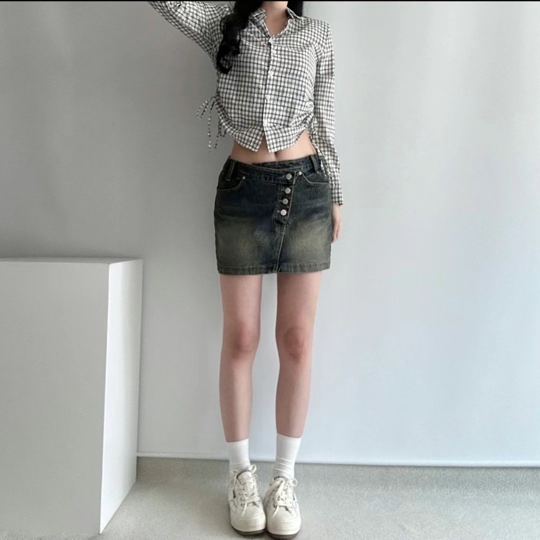 5029刷舊牛仔短裙