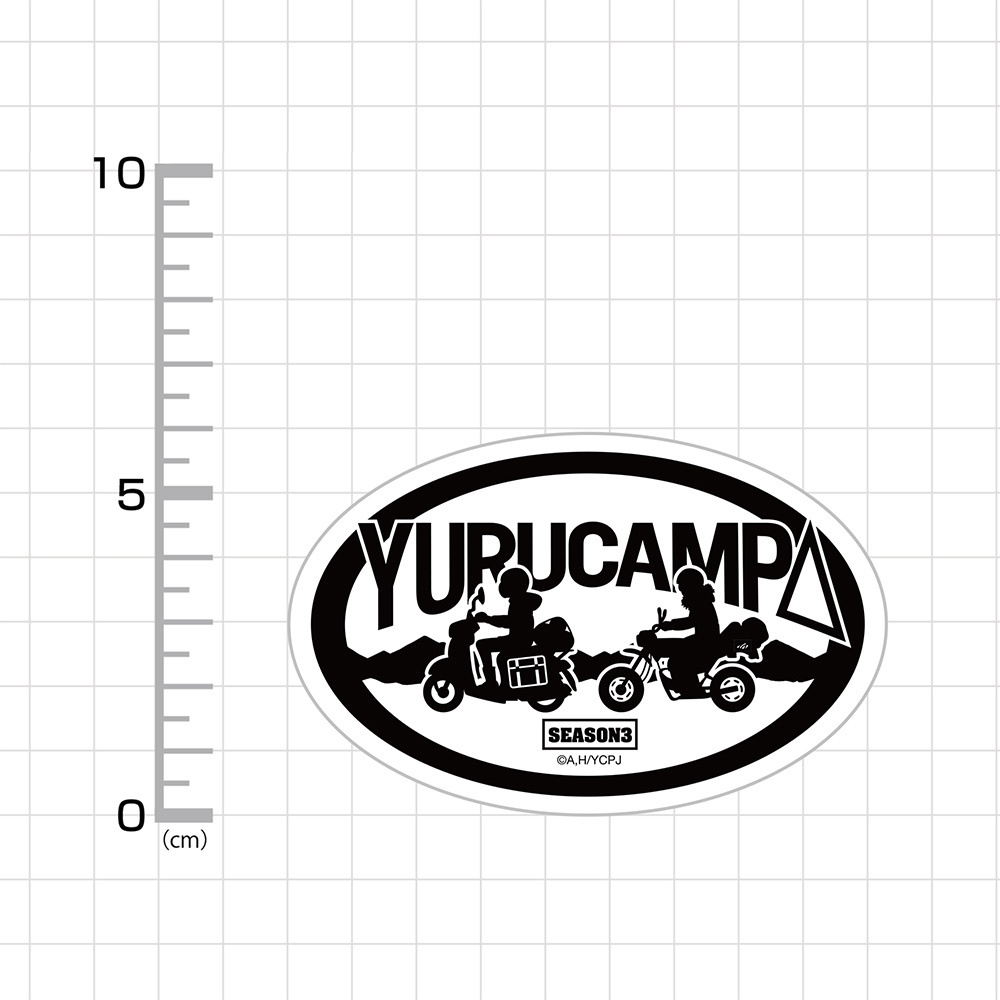 Cospa 0317 リン・綾乃ツーリング 屋外対応ステッカー [『ゆるキャン△ SEASON３』]