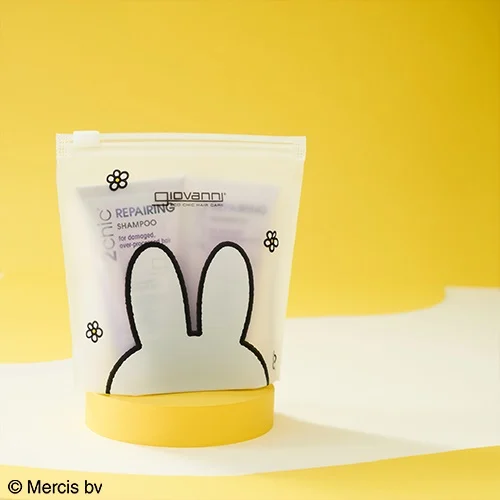 [限定] giovanni x Miffy Travel Shampoo & Conditioner Set  Damaged Hair