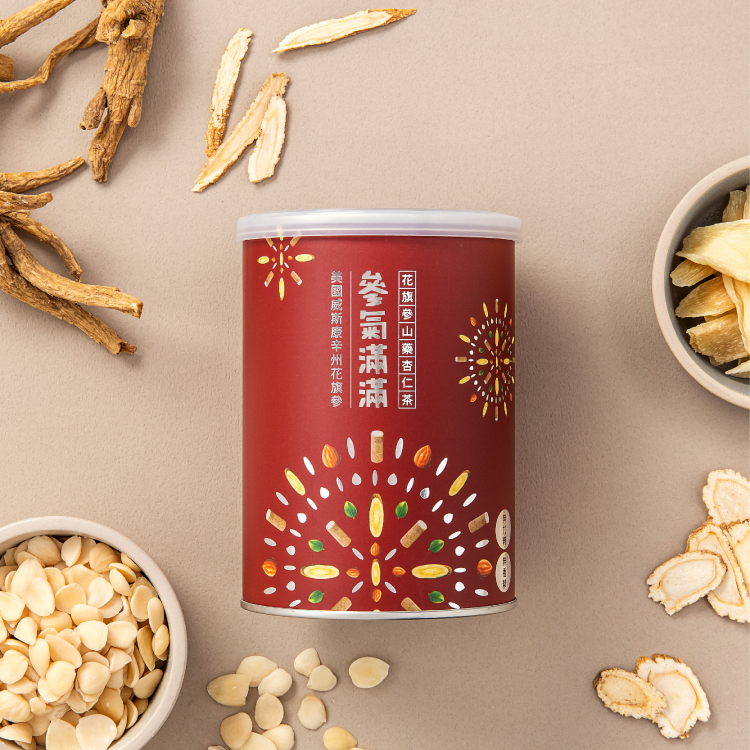【出清惜福限定】參氣滿滿 花旗參山藥杏仁茶- 罐裝