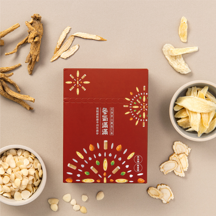 參氣滿滿 花旗參山藥杏仁茶 - 盒裝