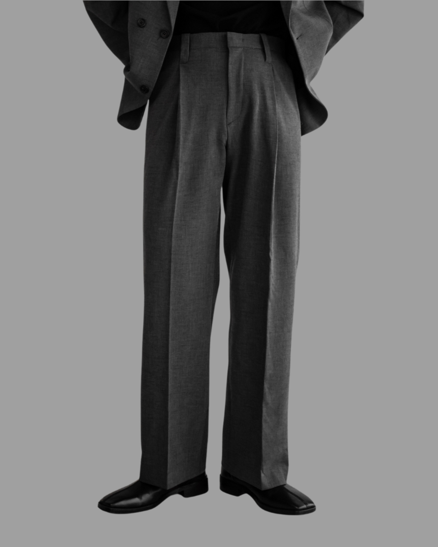 寬版休閒西裝褲