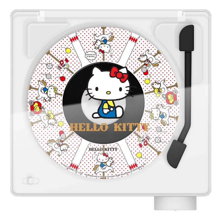 Vintage Vinyl Style Bluetooth Speaker - Hello Kitty