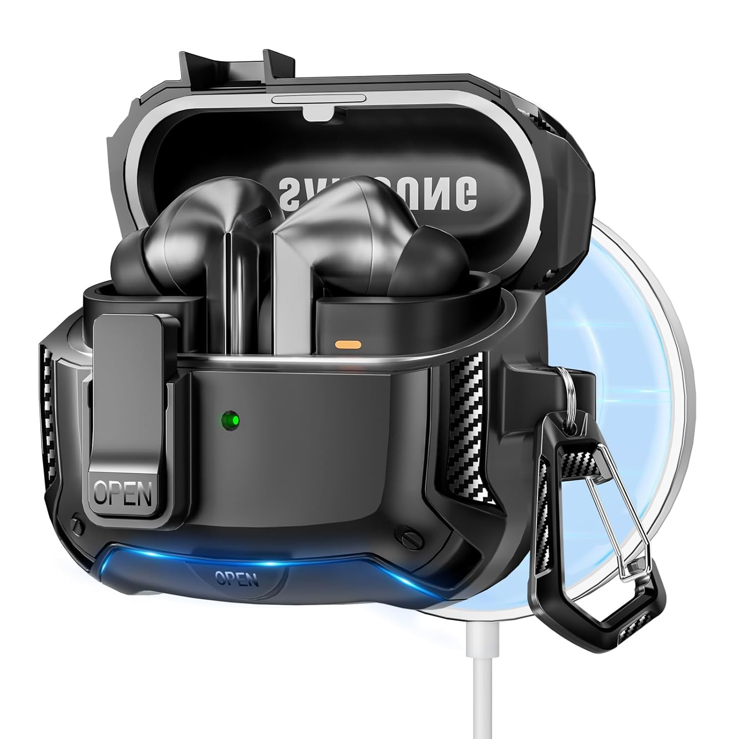 【部份現貨】 XPRO - Mag Shield Lock - Galaxy Buds 3 Pro Case 高度防撞安全鎖支架磁吸充電保護套