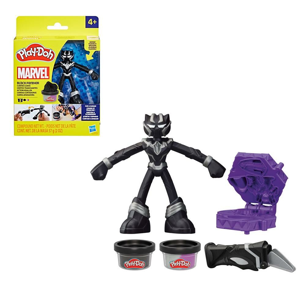 《 Play-Doh 培樂多 》 孩之寶 培樂多Play-Doh 漫威英雄人物遊戲組 BLACK PANTHER
