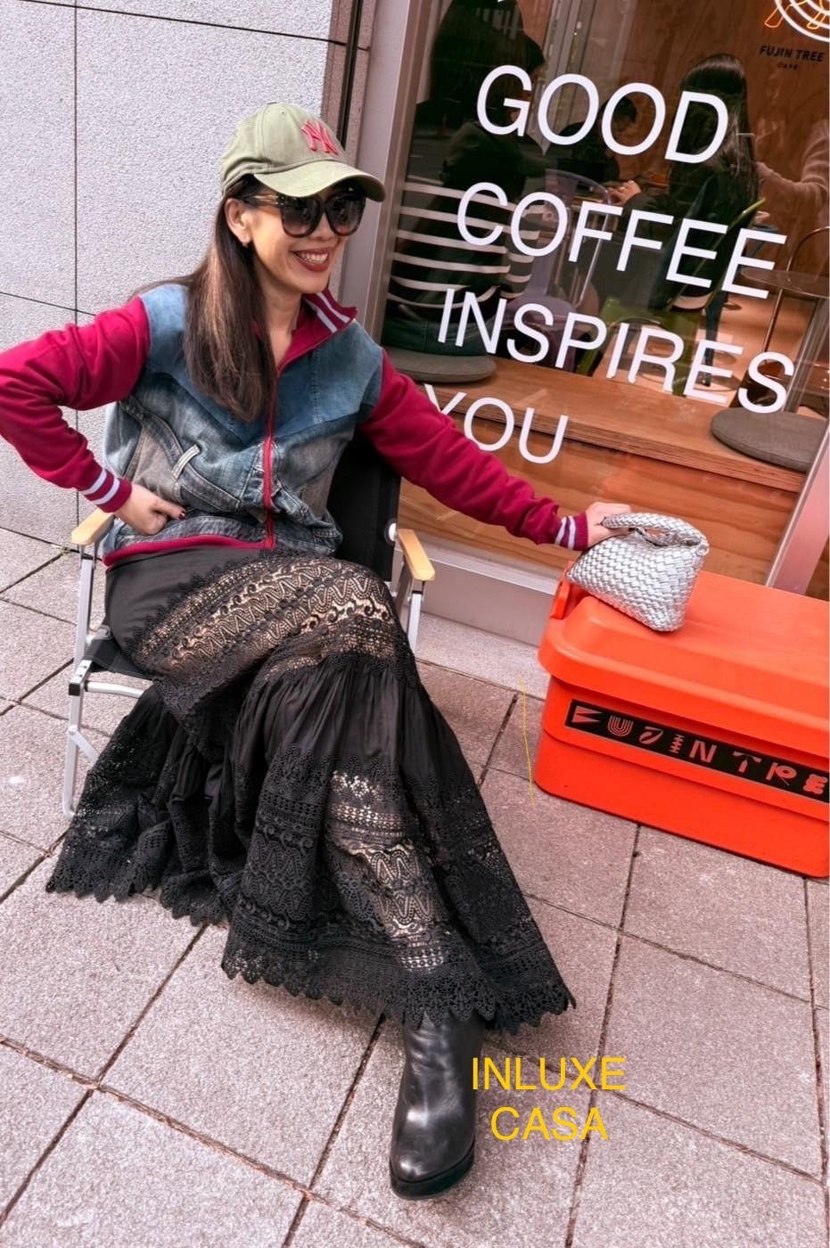 運動風牛仔拼接外套