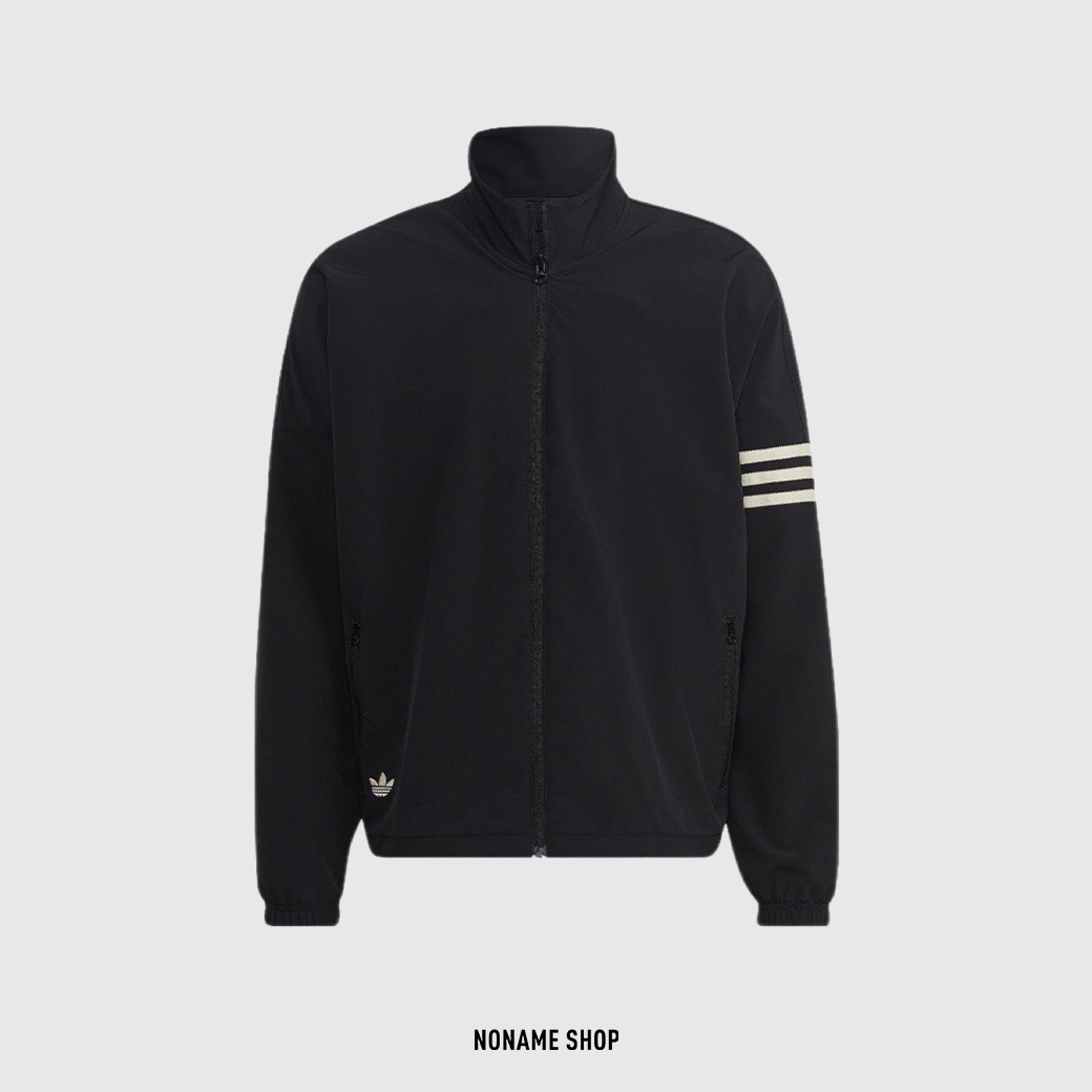 ADIDAS ORIGINALS ADICOLOR 朴載範同款 三葉草 LOGO 三線 立領 風衣 外套 (男款)