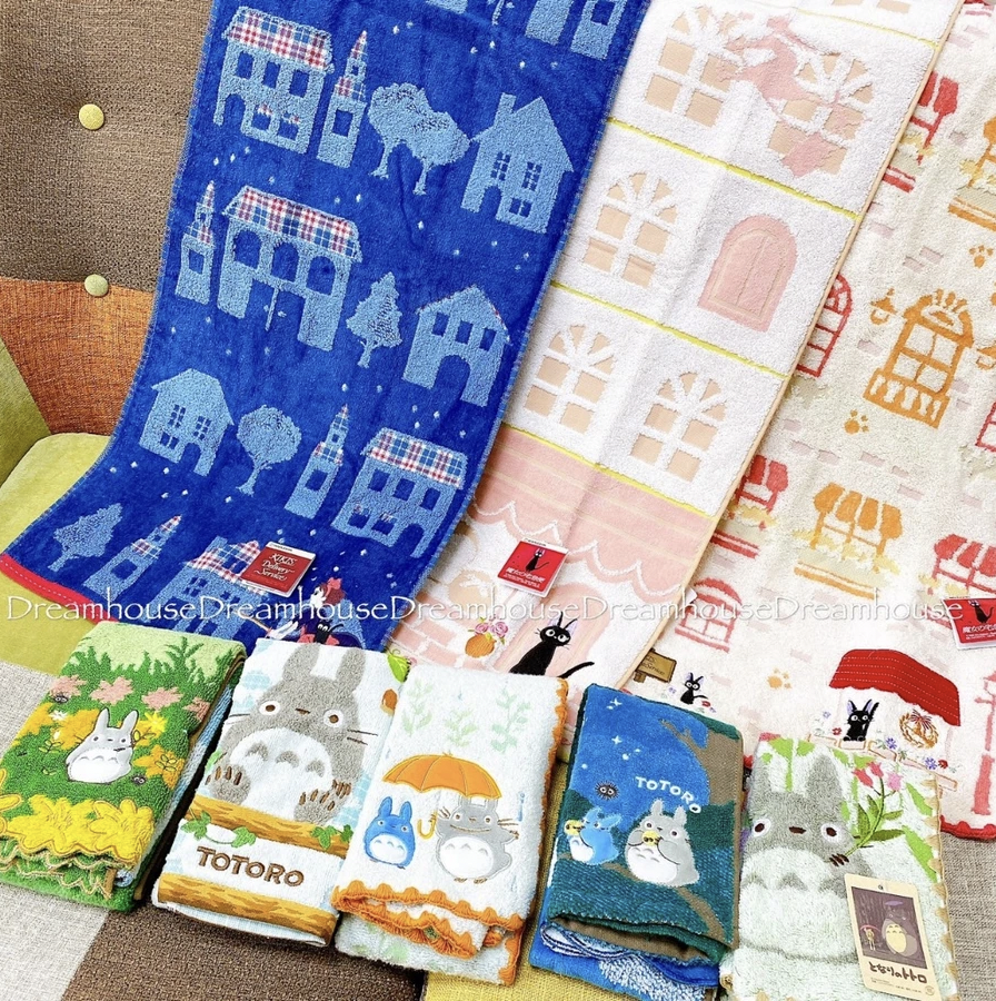 吉卜力 宮崎駿 龍貓 豆豆龍 魔女宅急便 琪琪 黑貓吉吉 純棉 毛巾 運動毛巾 洗臉巾 浴巾 擦手巾 長毛巾