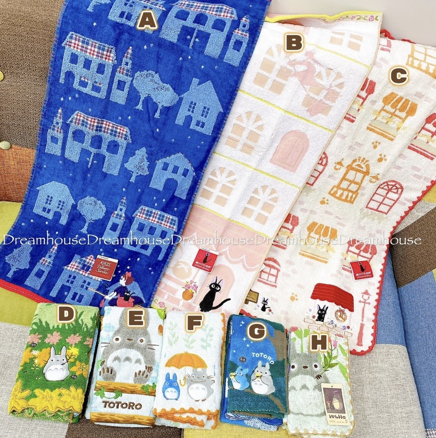 吉卜力 宮崎駿 龍貓 豆豆龍 魔女宅急便 琪琪 黑貓吉吉 純棉 毛巾 運動毛巾 洗臉巾 浴巾 擦手巾 長毛巾