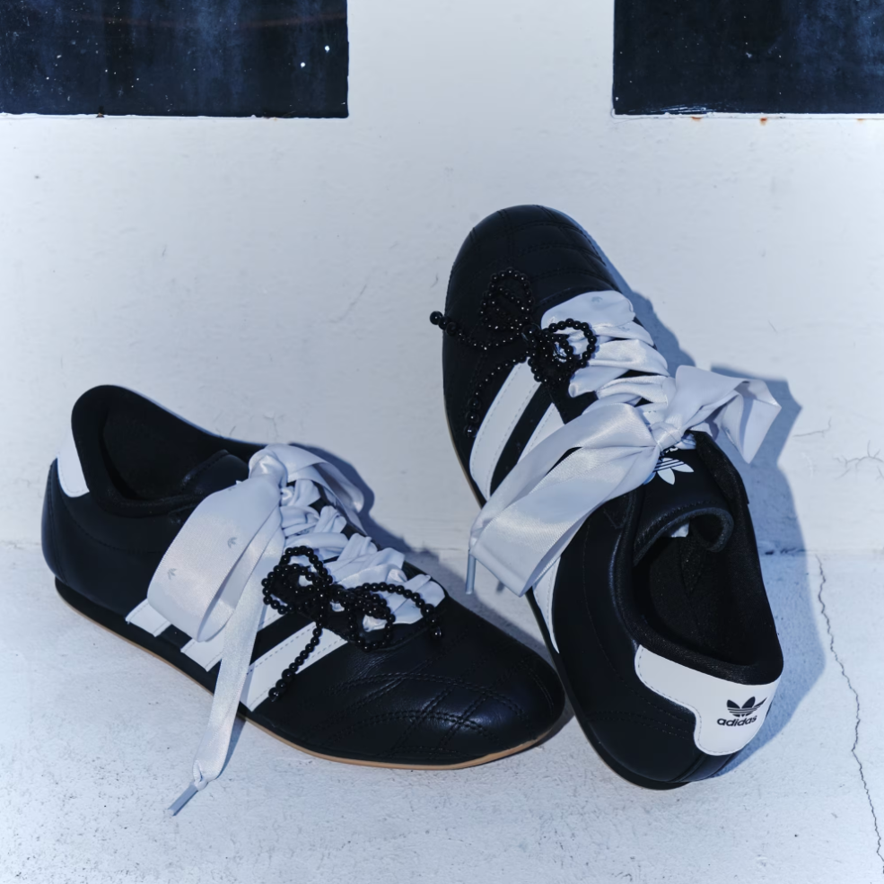 🇯🇵🇰🇷 ADIDAS ORIBBON 二代 芭蕾風 絲綢 緞帶 紡紗 鞋帶組 蝴蝶結 珍珠鞋扣 裝飾 / 預購