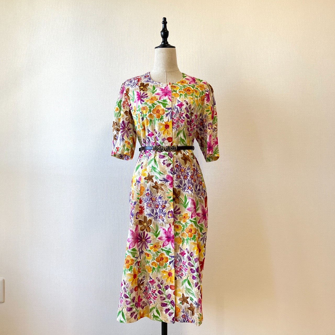 春日百花爭艷綿質連身裙