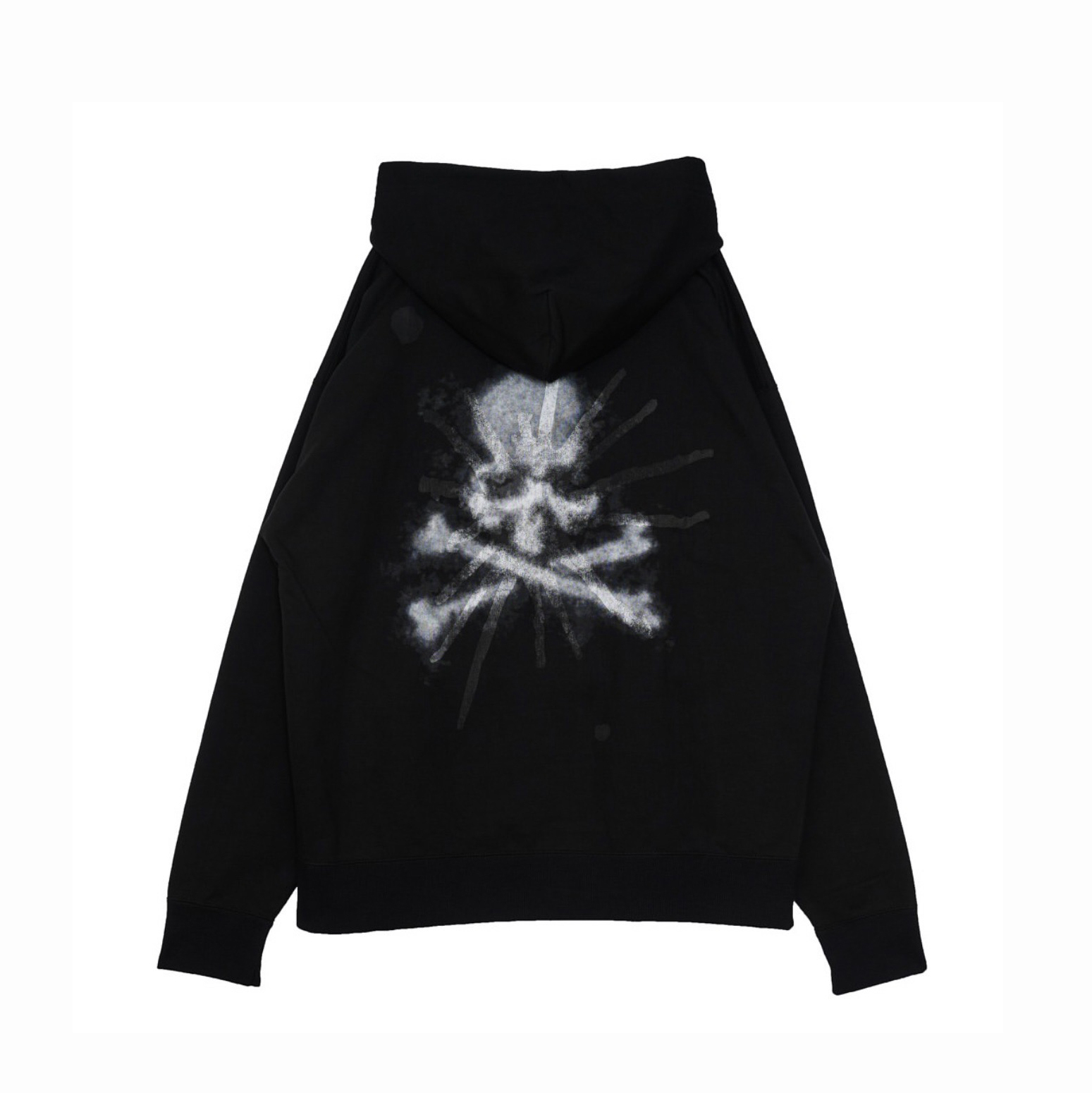 -(B4c01)-MASTERMIND JAPAN X MAISON MIHARA YASUHIRO MMY MEASURING TAPE DRAWSTRING HOODED SWEATSHIRT 帽Ｔ 聯名 骷髏 量尺抽繩-C14HD521