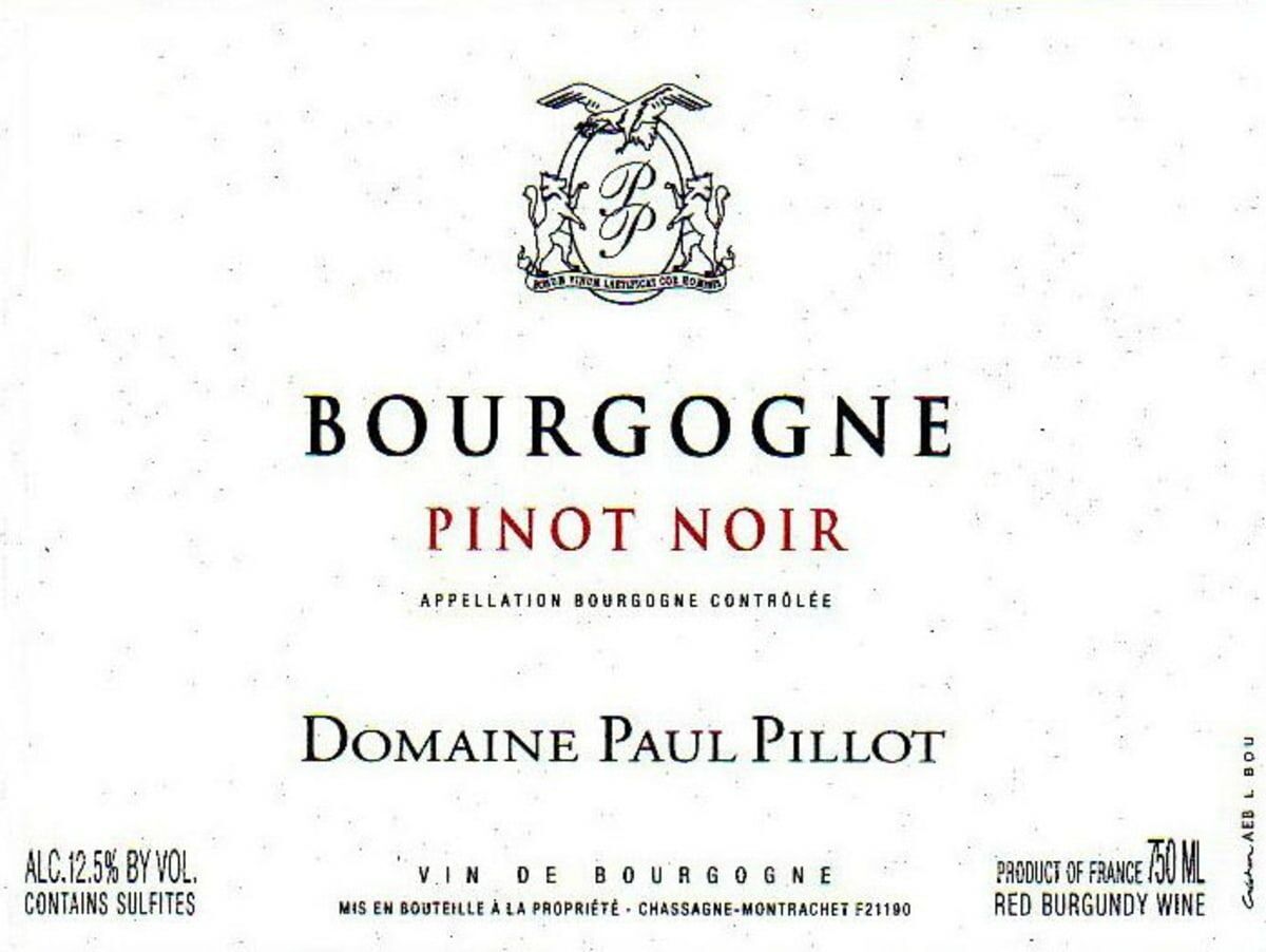 Paul Pillot Bourgogne Pinot Noir 2022
