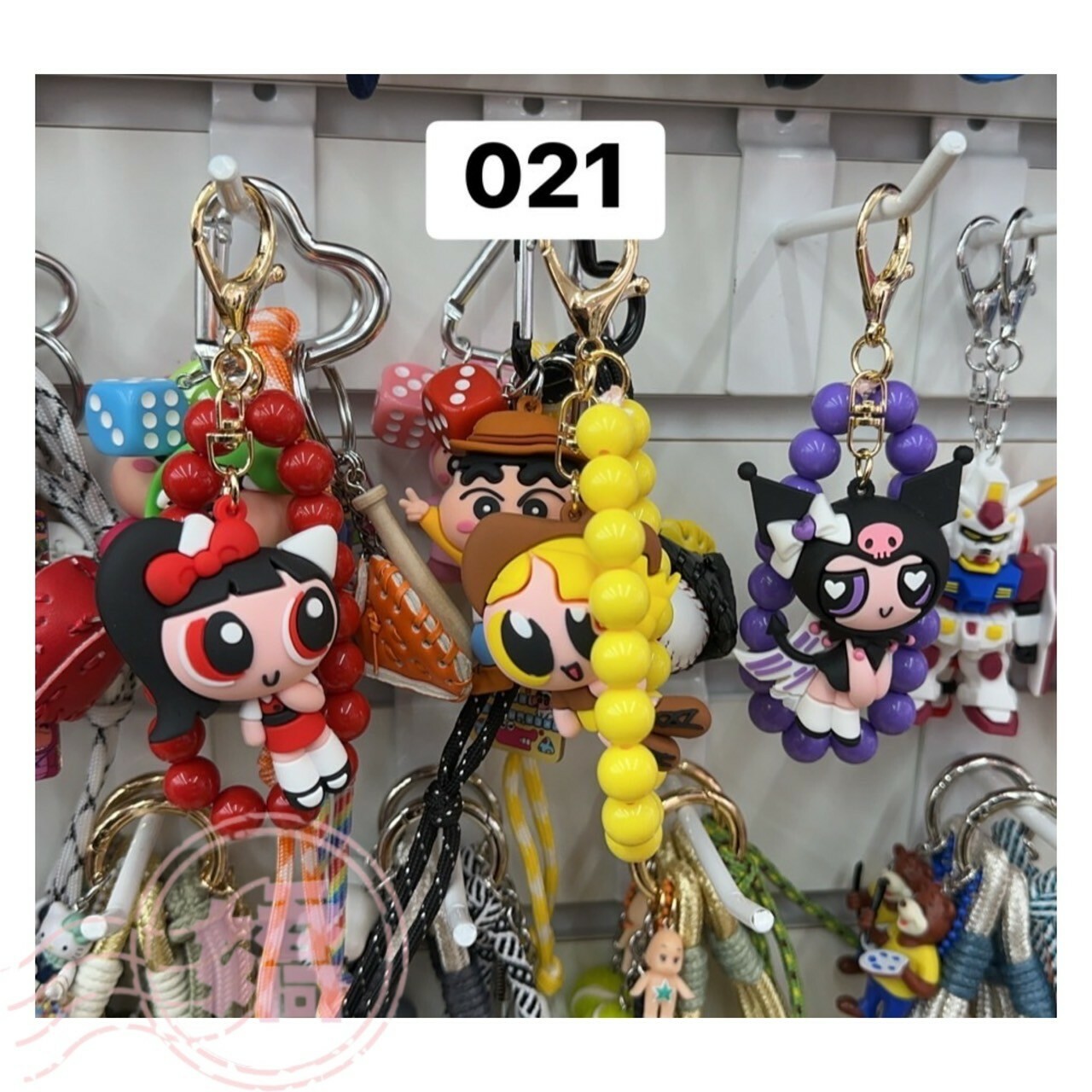 K30021飛天小女警珠珠掛飾(紅'黃'紫)