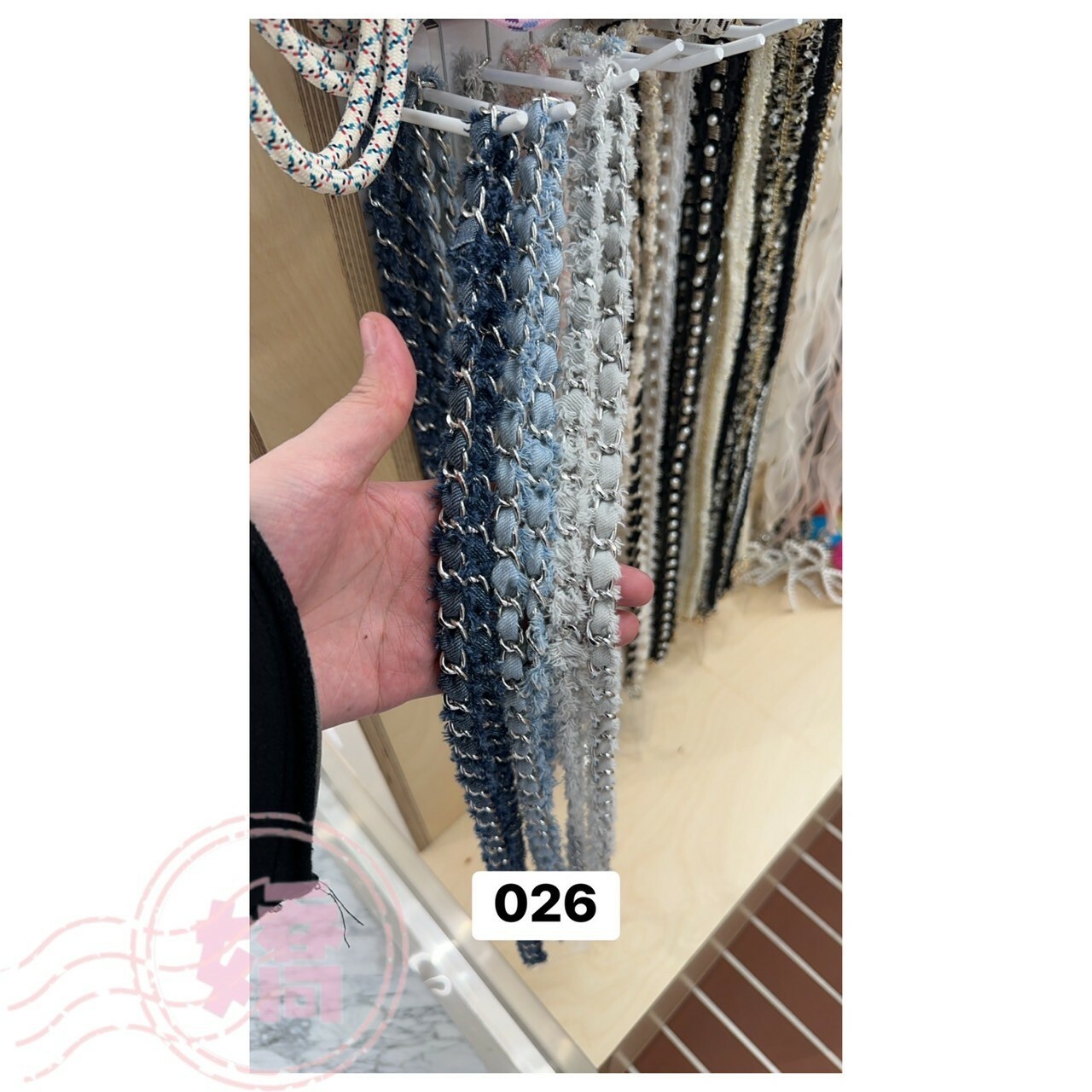 K30026牛仔繩子手機長掛繩(淺藍'中藍'深藍)