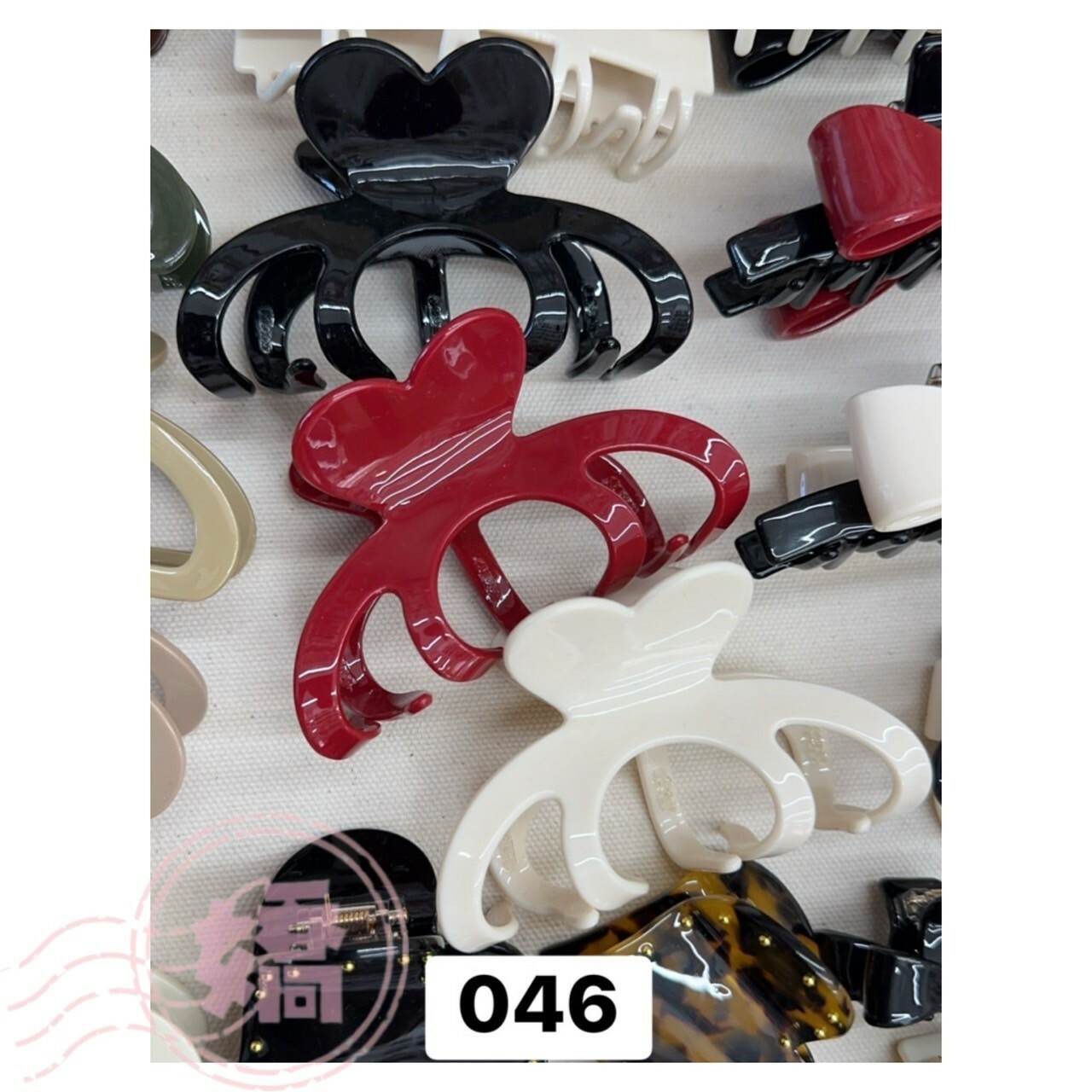 K30046圓弧彈簧夾(黑'紅'白)