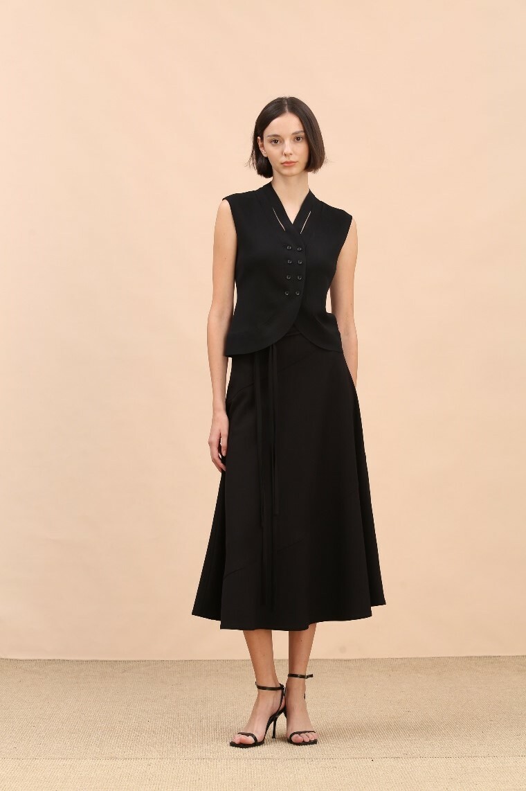 BE10161C1 波浪長裙