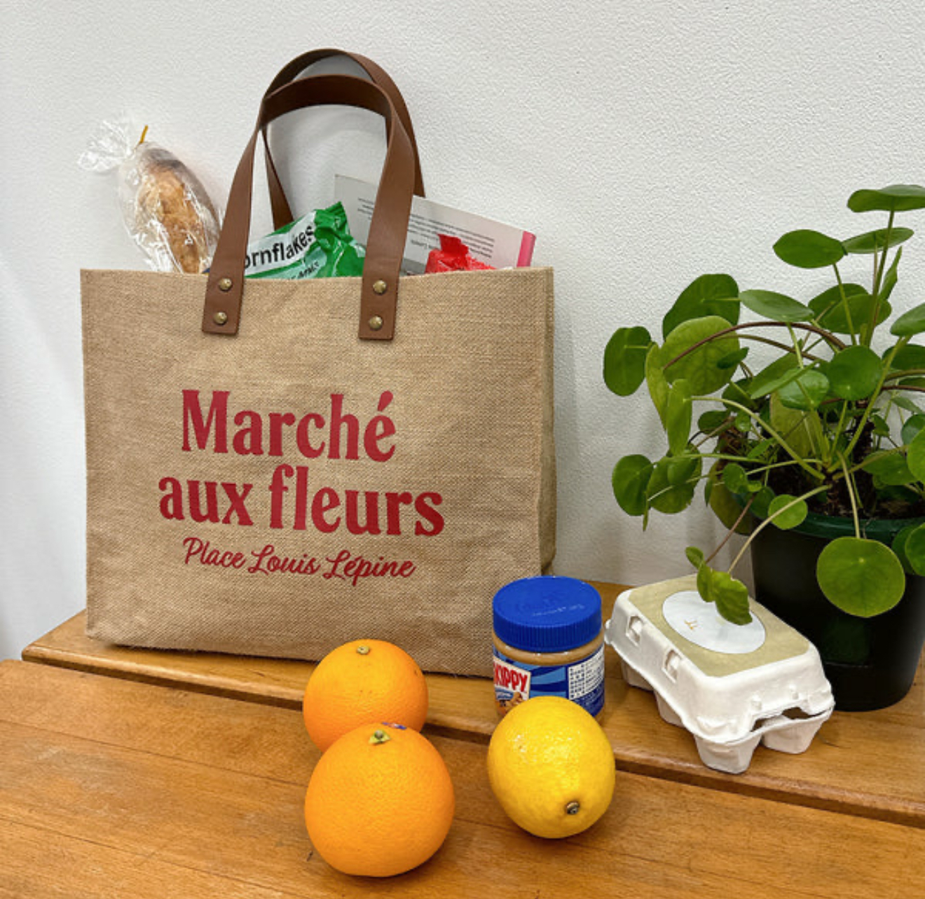 Finissage 黃麻馬歇包