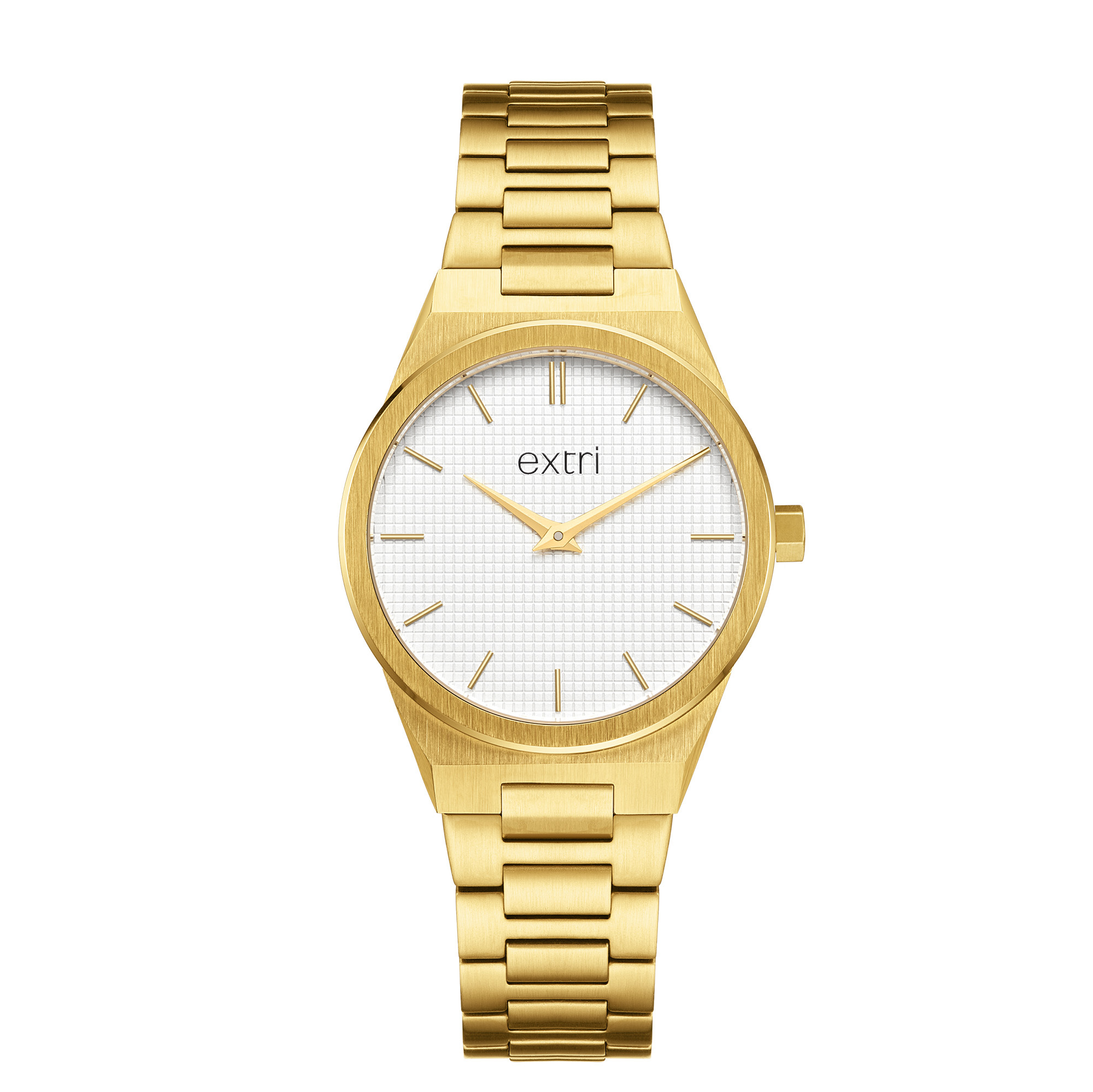 【EXTRI】 E1007 時尚 簡約 滑動制式掛掣錶帶扣 不鏽鋼 手錶 女錶
