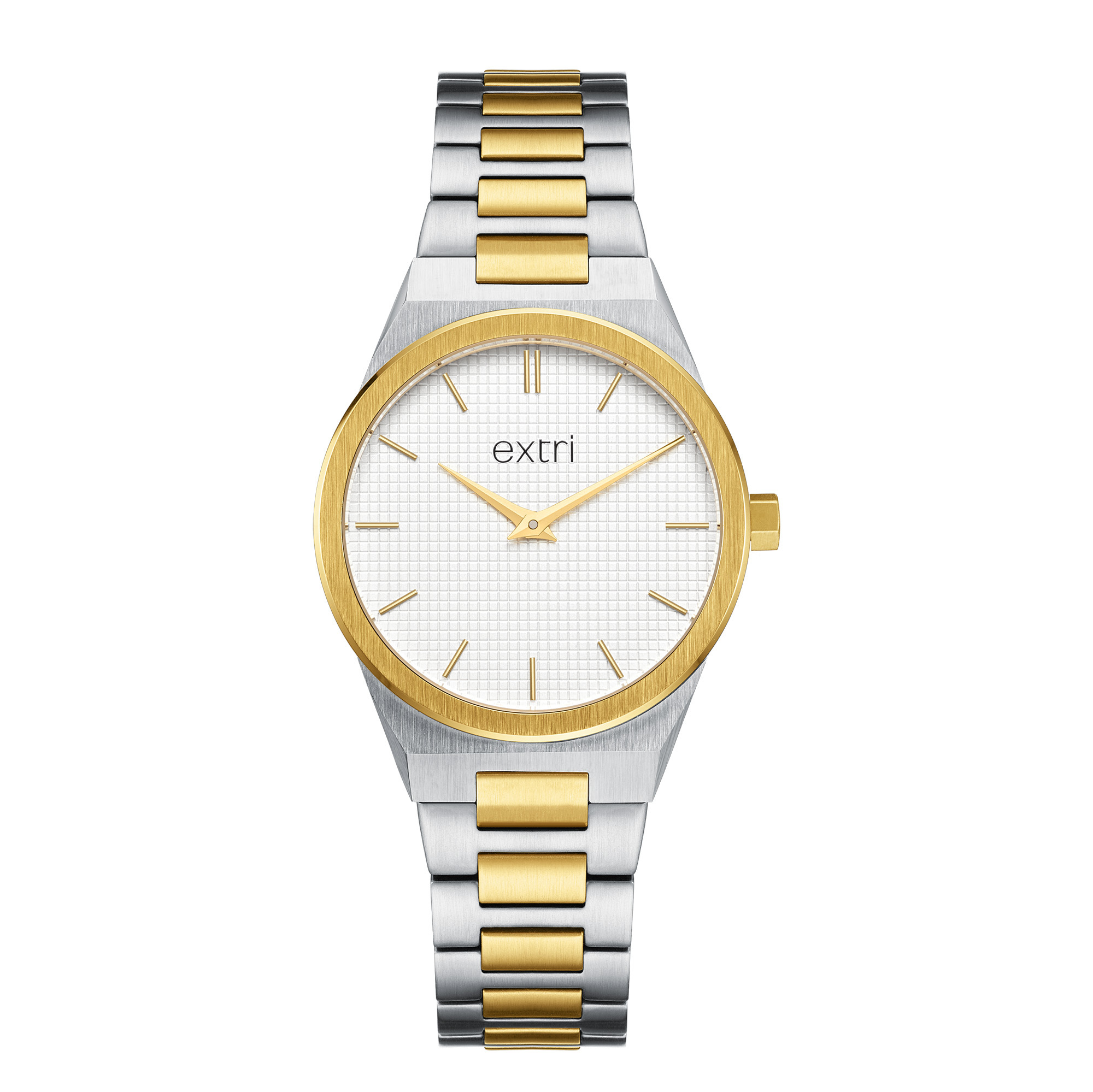 【EXTRI】 E1007 時尚 簡約 滑動制式掛掣錶帶扣 不鏽鋼 手錶 女錶