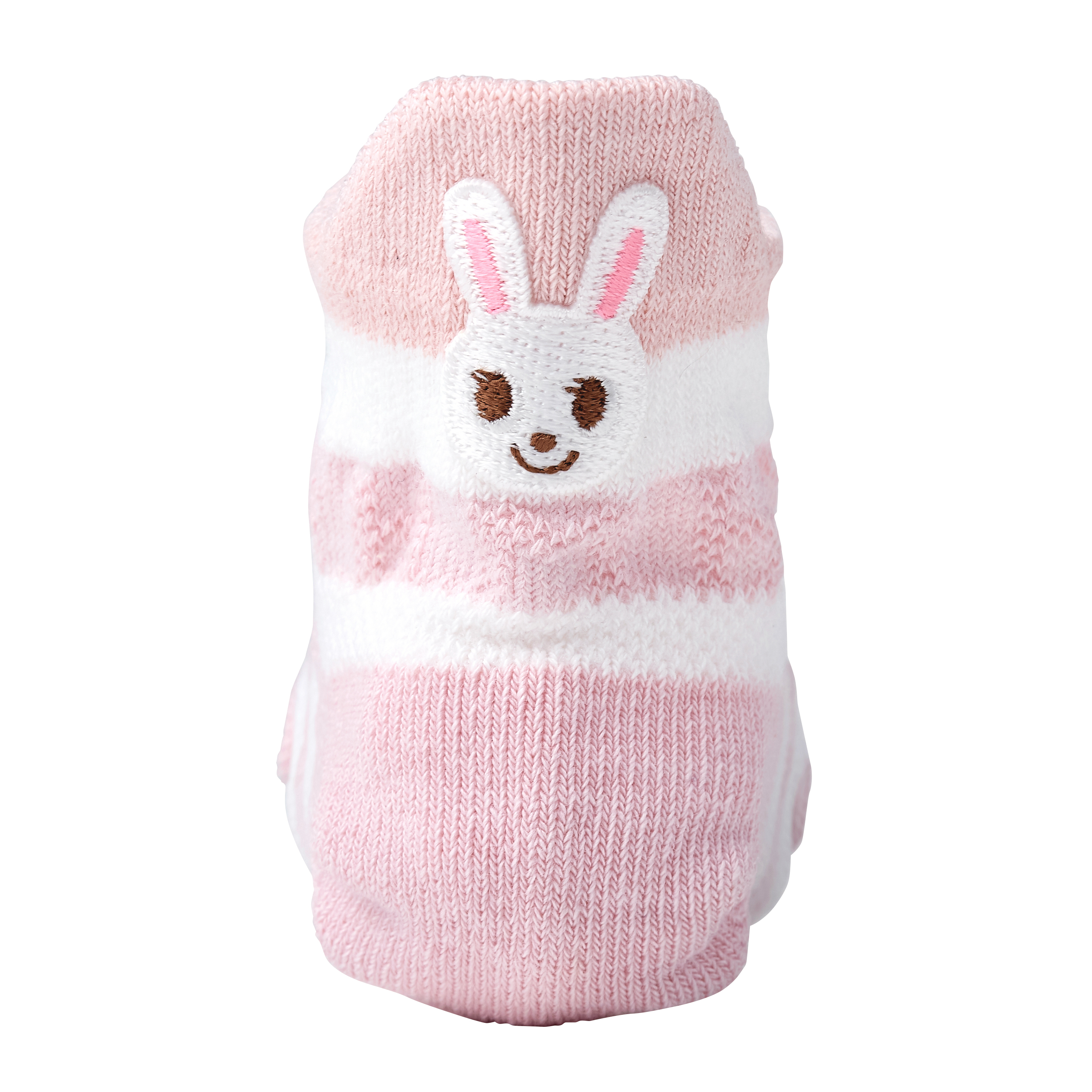 舞颯兔COOLMAX®條紋吸汗速乾襪-粉