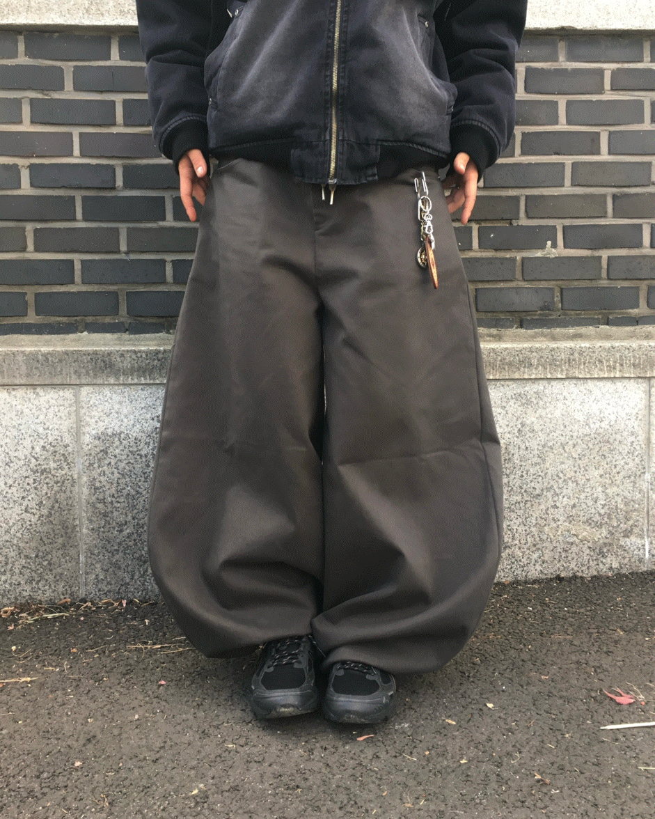 鬆緊帶抽繩拉丁氣球褲