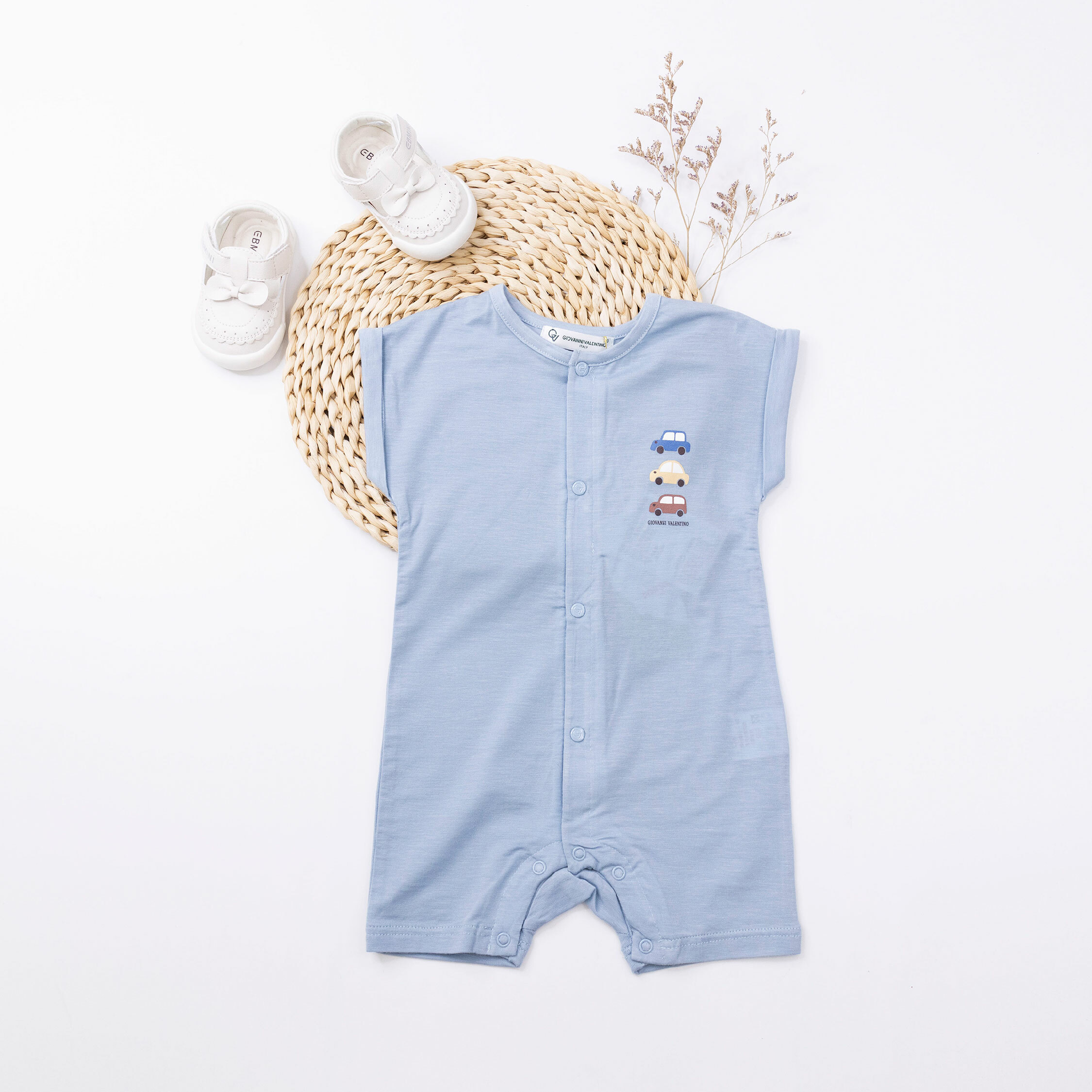 范侖鐵諾【32025】童趣小汽車天絲連身衣＊二色