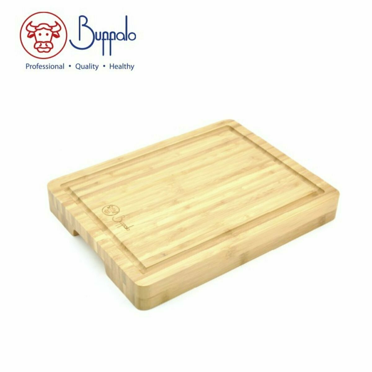 Buffalo牛頭牌長方形碳化竹砧板(33X25X3.8CM)_BF01CB3325