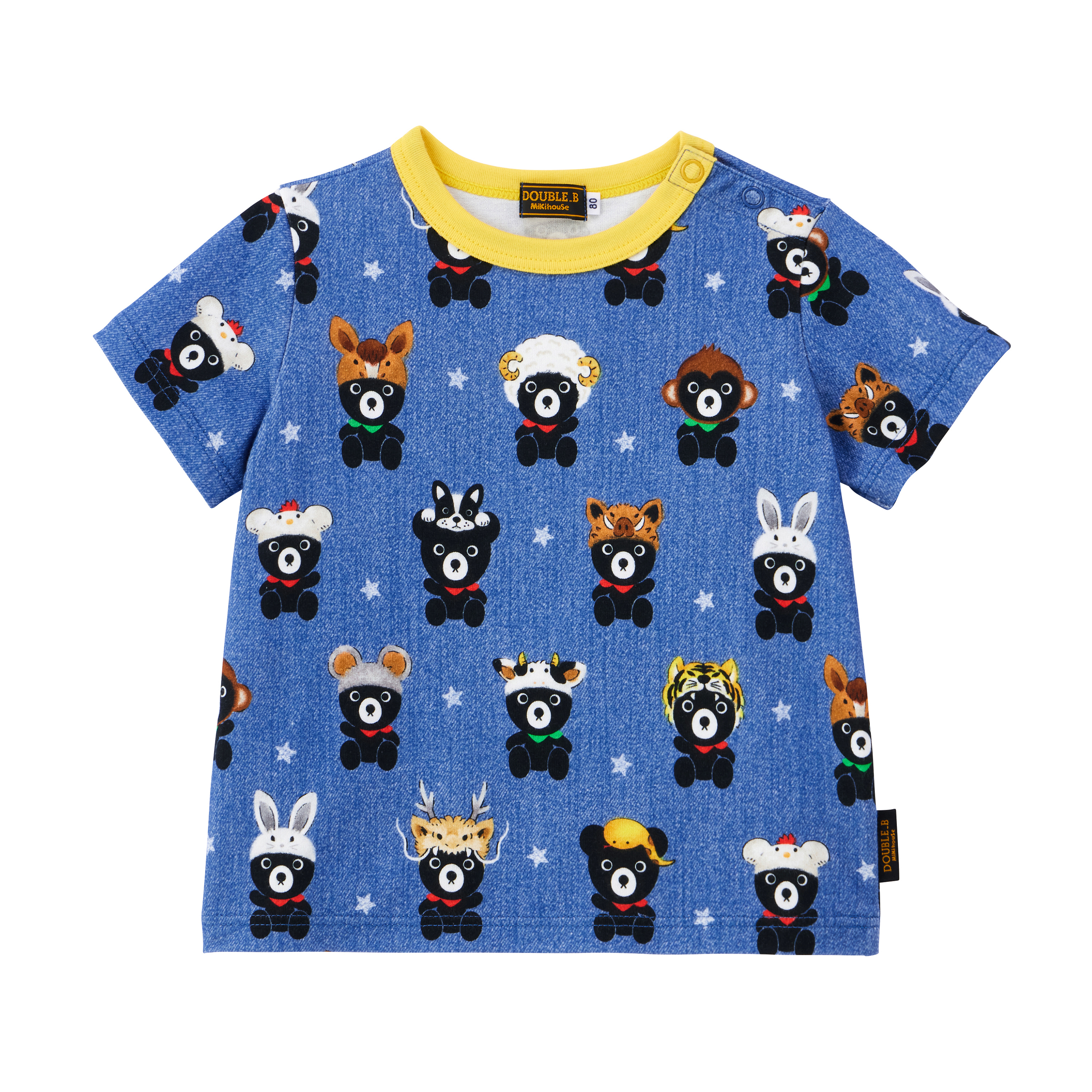 DOUBLE_B 全明星夢想12生肖短袖T恤-藏藍
