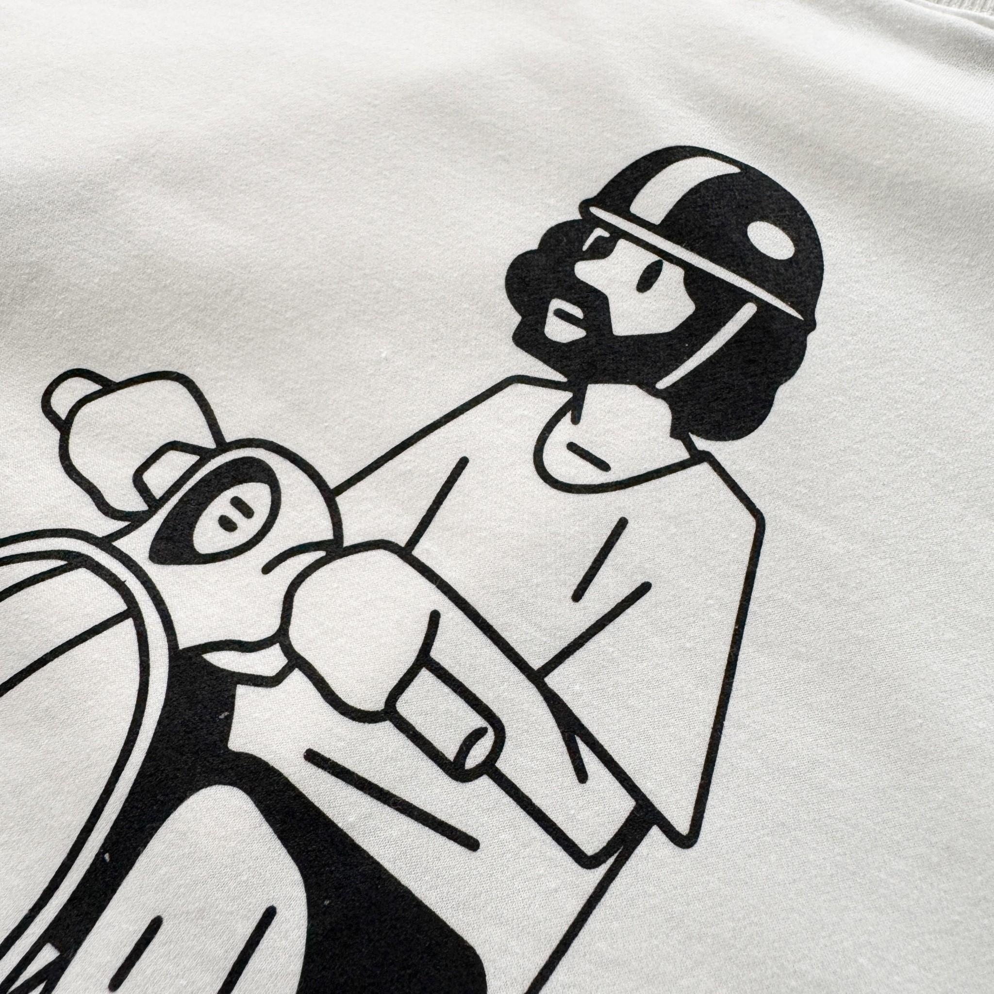 韓國短袖 Scooter 摩托車短T 80825