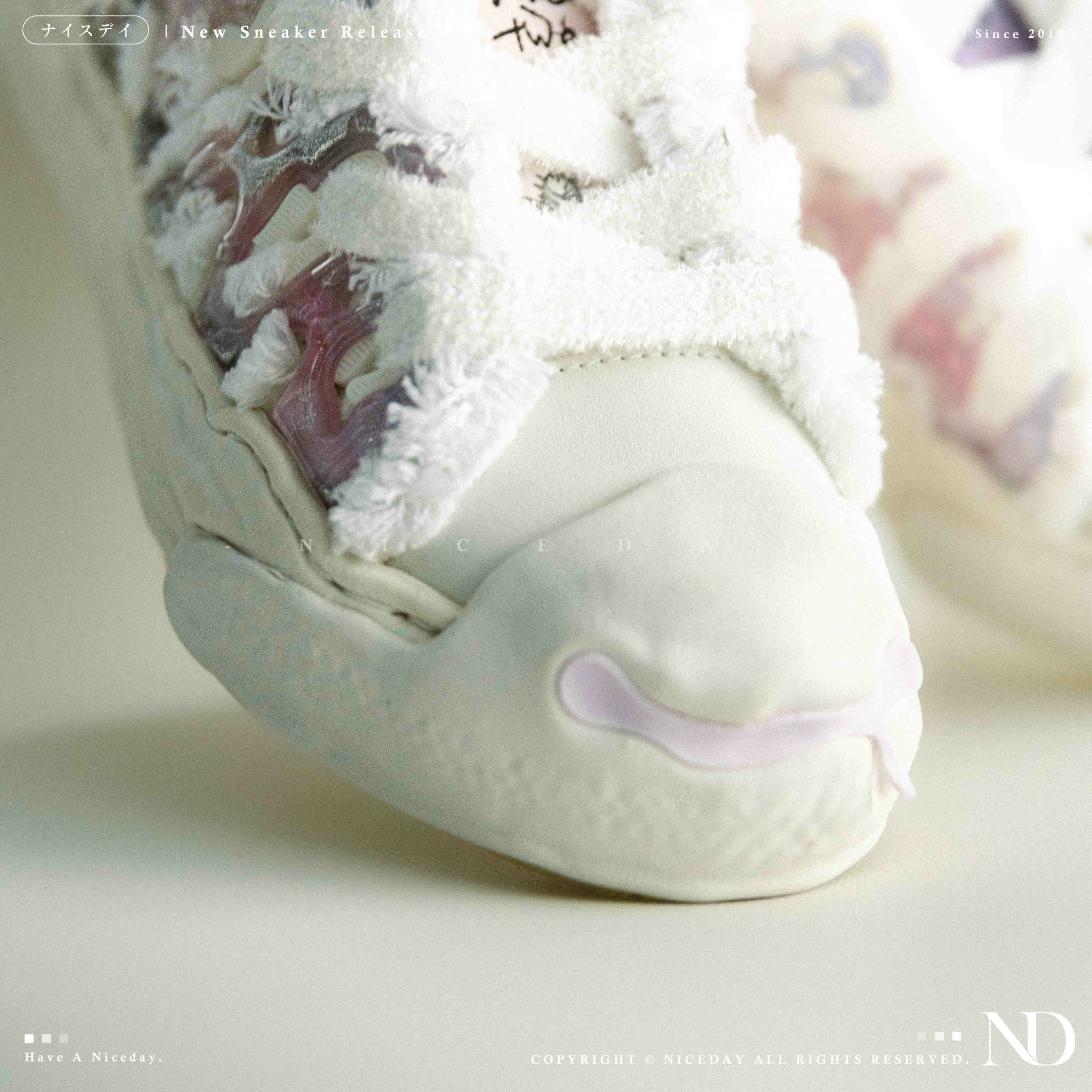 NICEDAY 調貨 H52 趙露思同款 霞光 粉紫色 開口笑 奶油鞋 解構 溶解