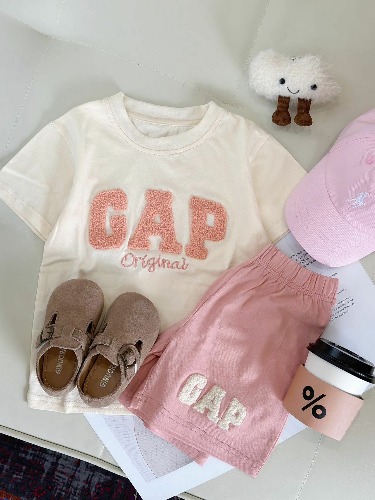 廠單 Gap夏日純棉彩色套裝