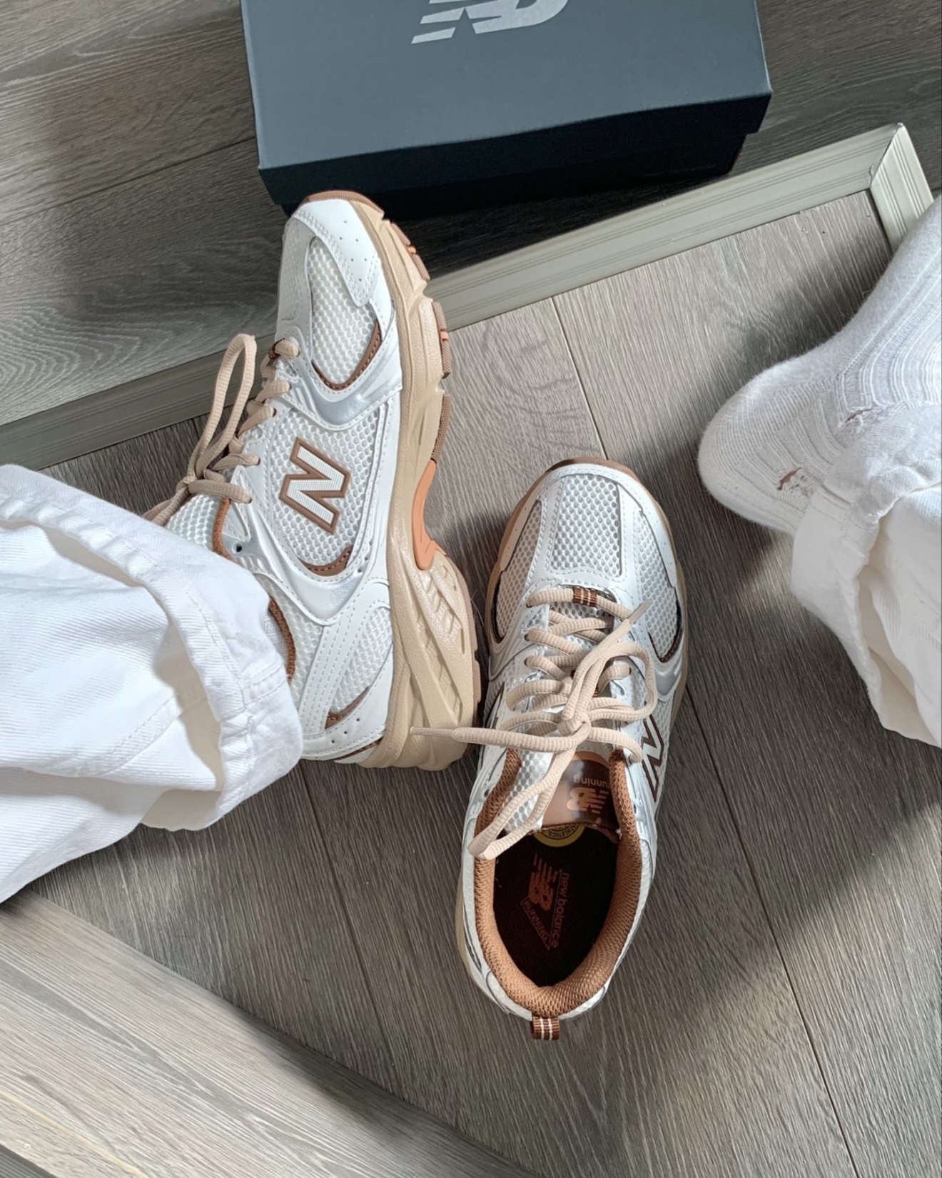 【Focus Store】預購 niko and... x New Balance 530 "White Brown" 白棕 MR530NI