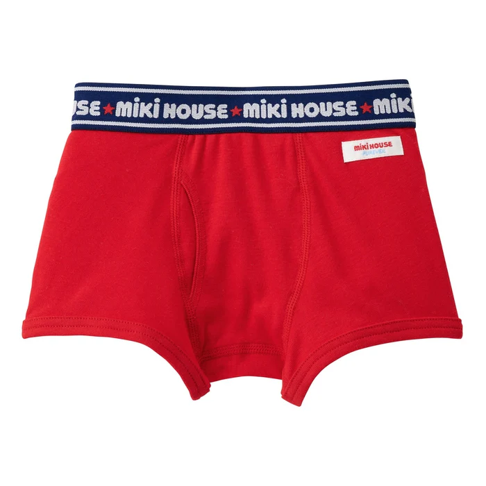 PUREVEIL LOGO羅紋針織平角內褲-紅