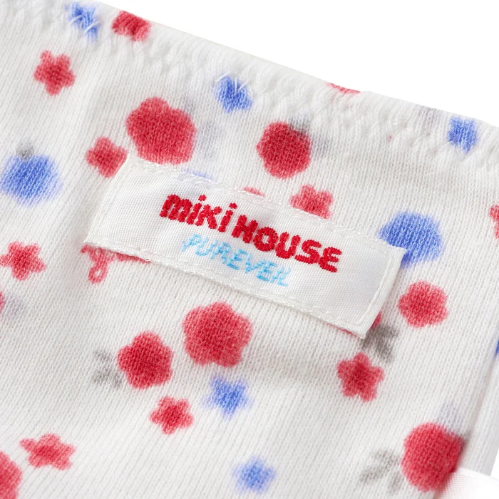 PUREVEIL 花朵羅紋針織三角內褲-白