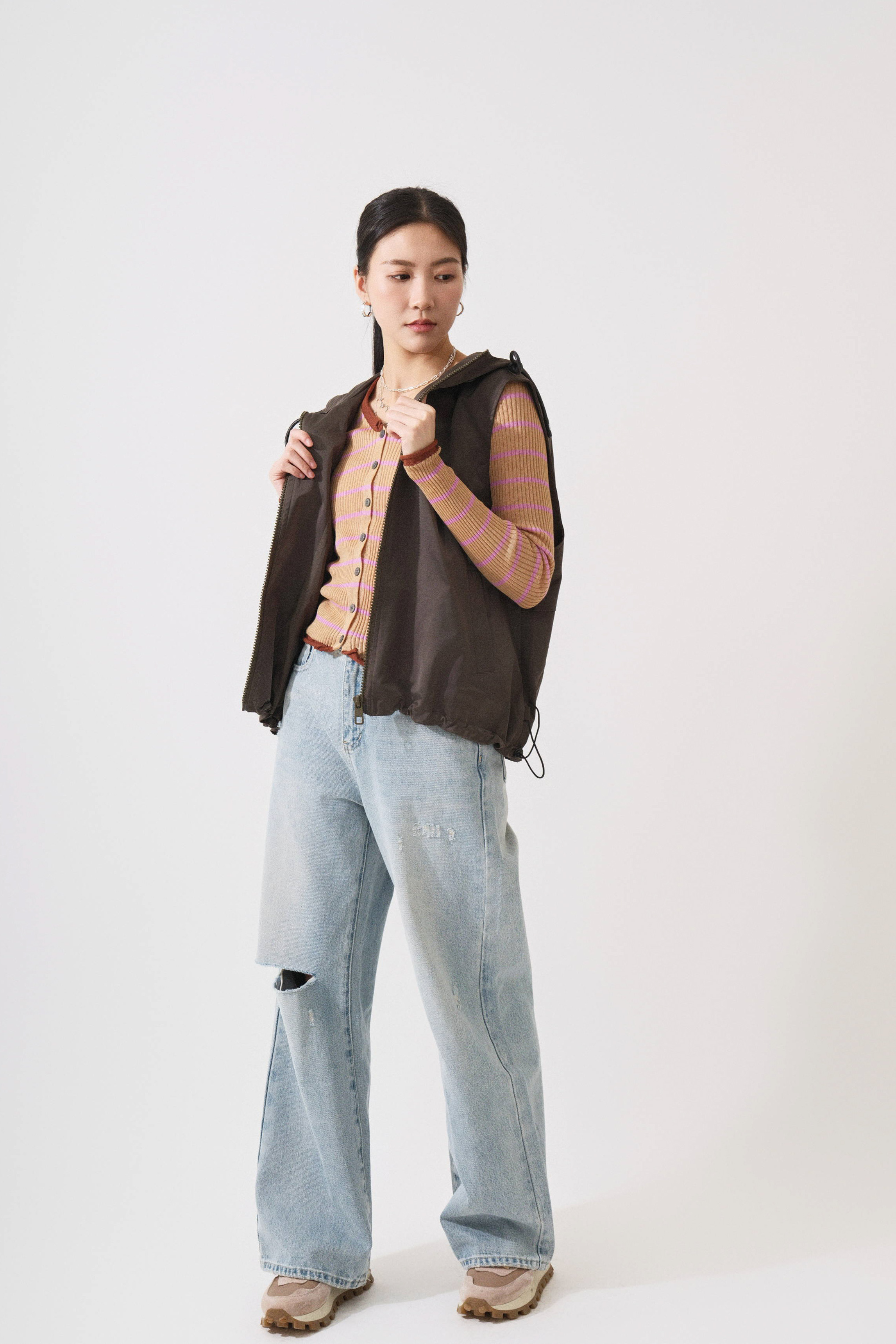SS25_0008（背心褸＋上衣＋牛仔褲）