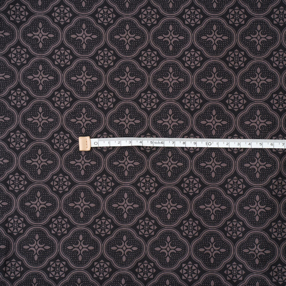 Printed Fabric 8N/Begonia Glass Pattern/Gentleman Black