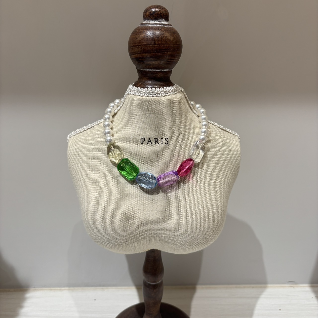 Salon de Peony 彩虹糖果水晶項鍊