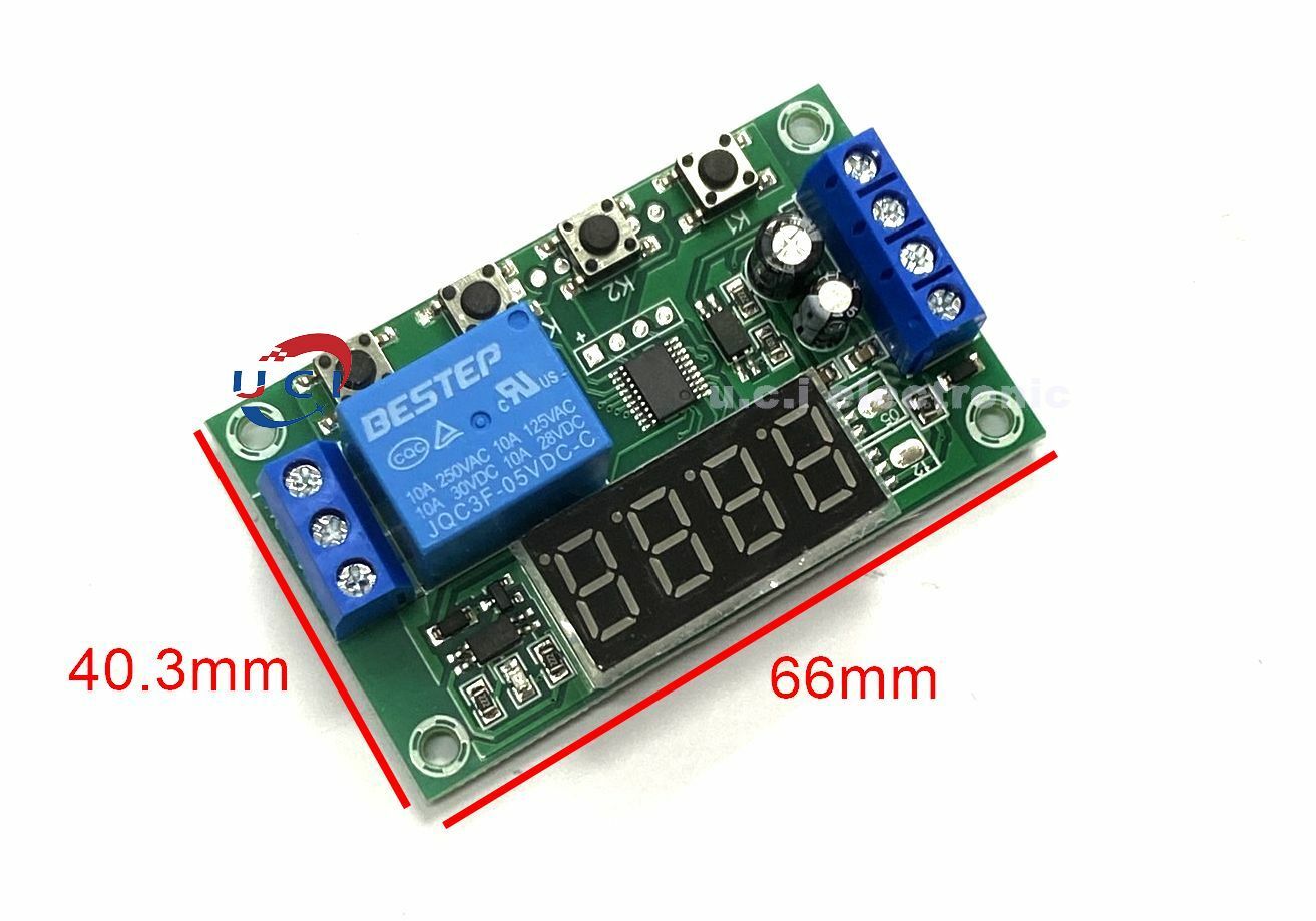 【UCI電子】(E-2) YYC-2S 路繼電器模組 延時開關 迴圈觸發延時斷電定時電路 5V