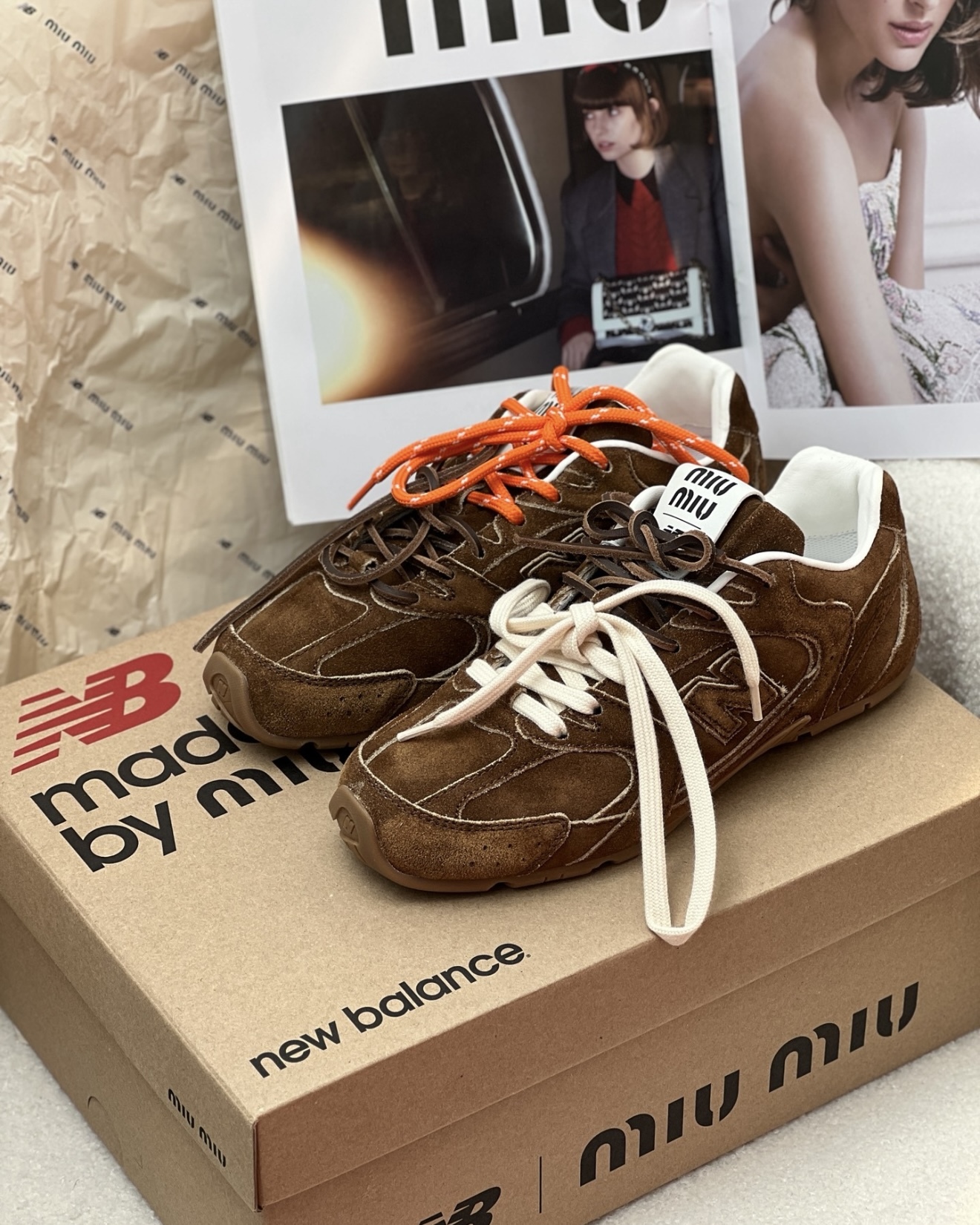 【Focus Store】預購 MIU MIU x New Balance 530 SL "Cinnamon" 暖棕色