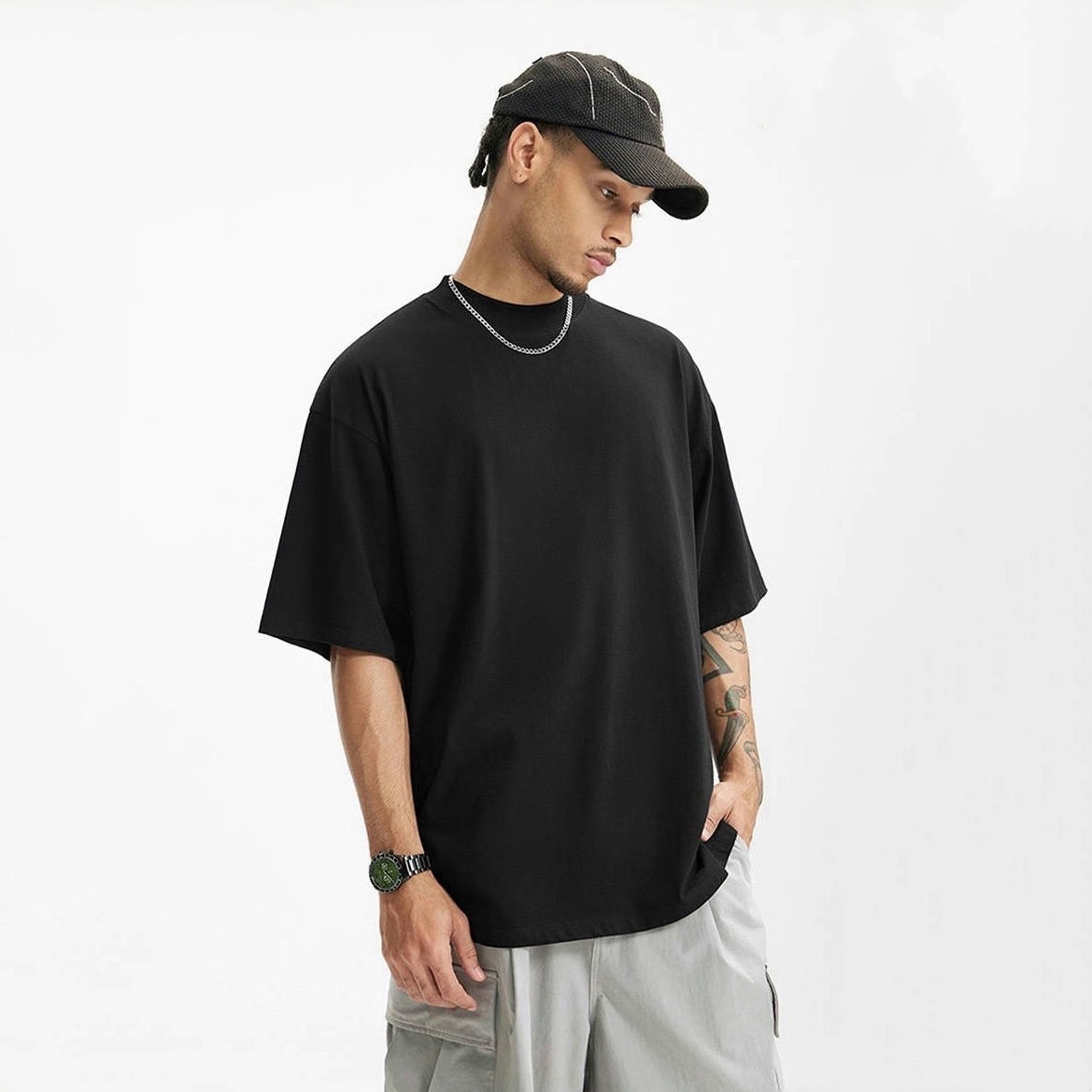 質感匹馬棉輕薄透氣基礎短袖