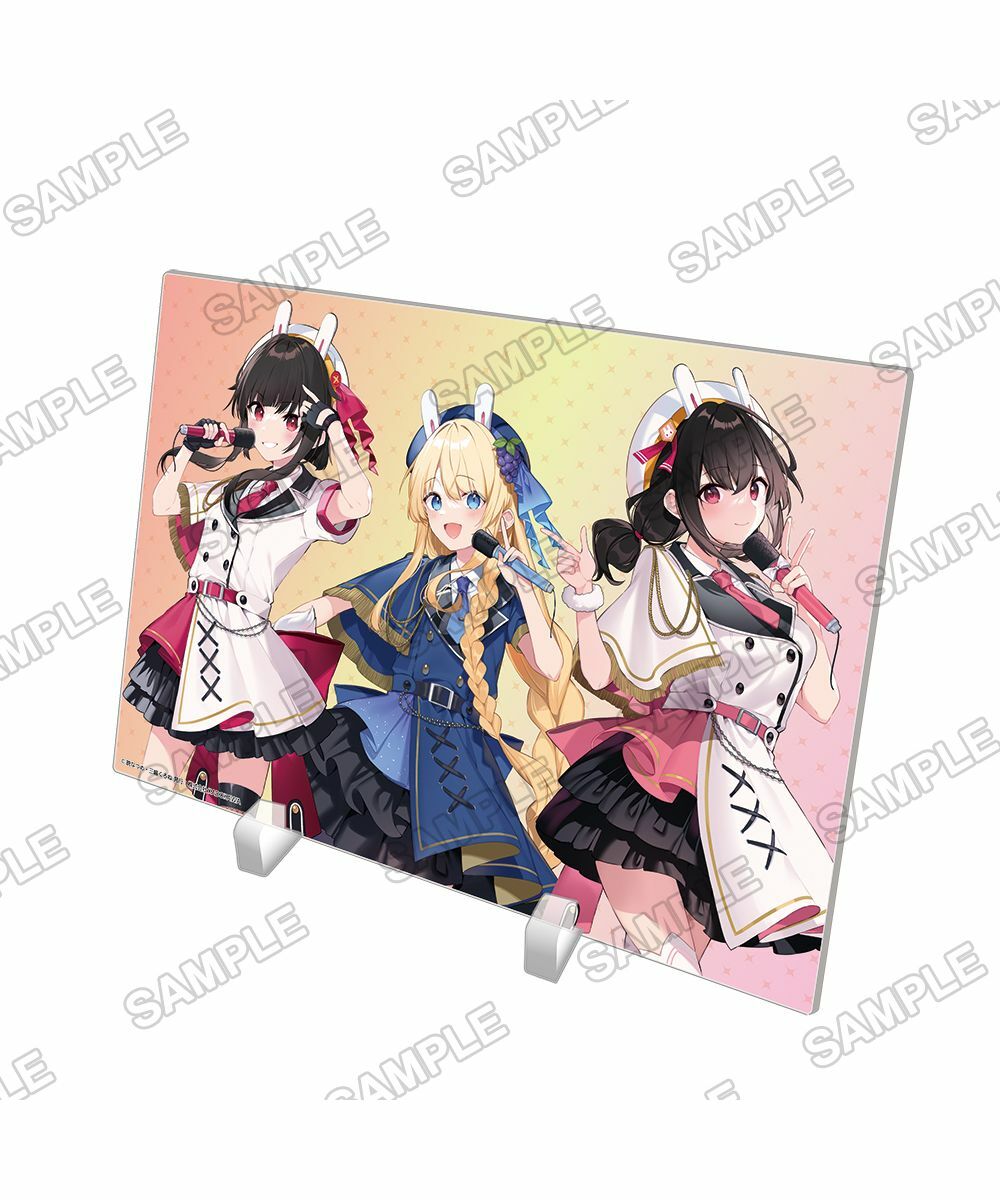預購-『為美好的世界獻上祝福！』 A5壓克力板  惠惠＆芸芸＆愛麗絲【日本進口精品】