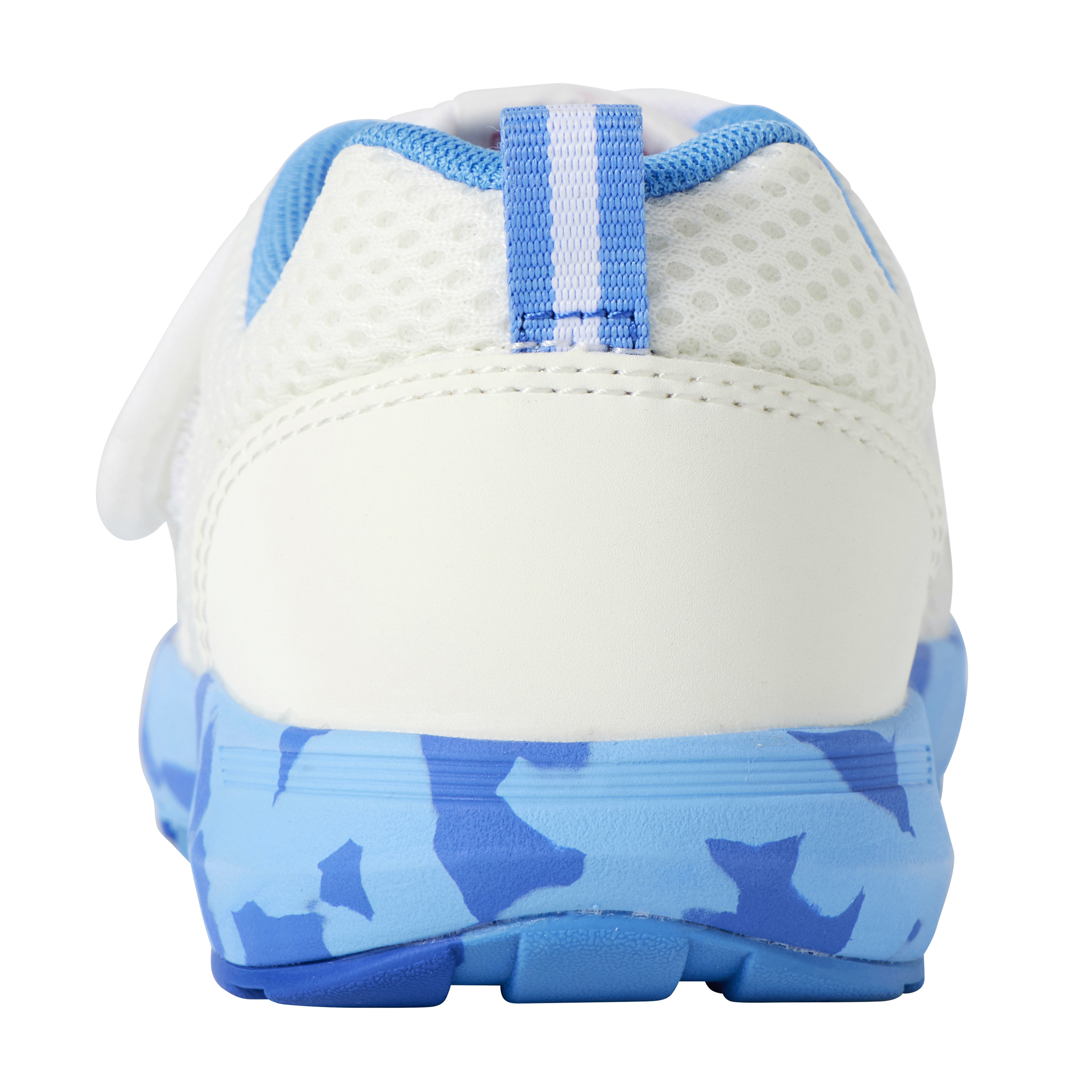 彩色LOGO雙層網眼童鞋-白